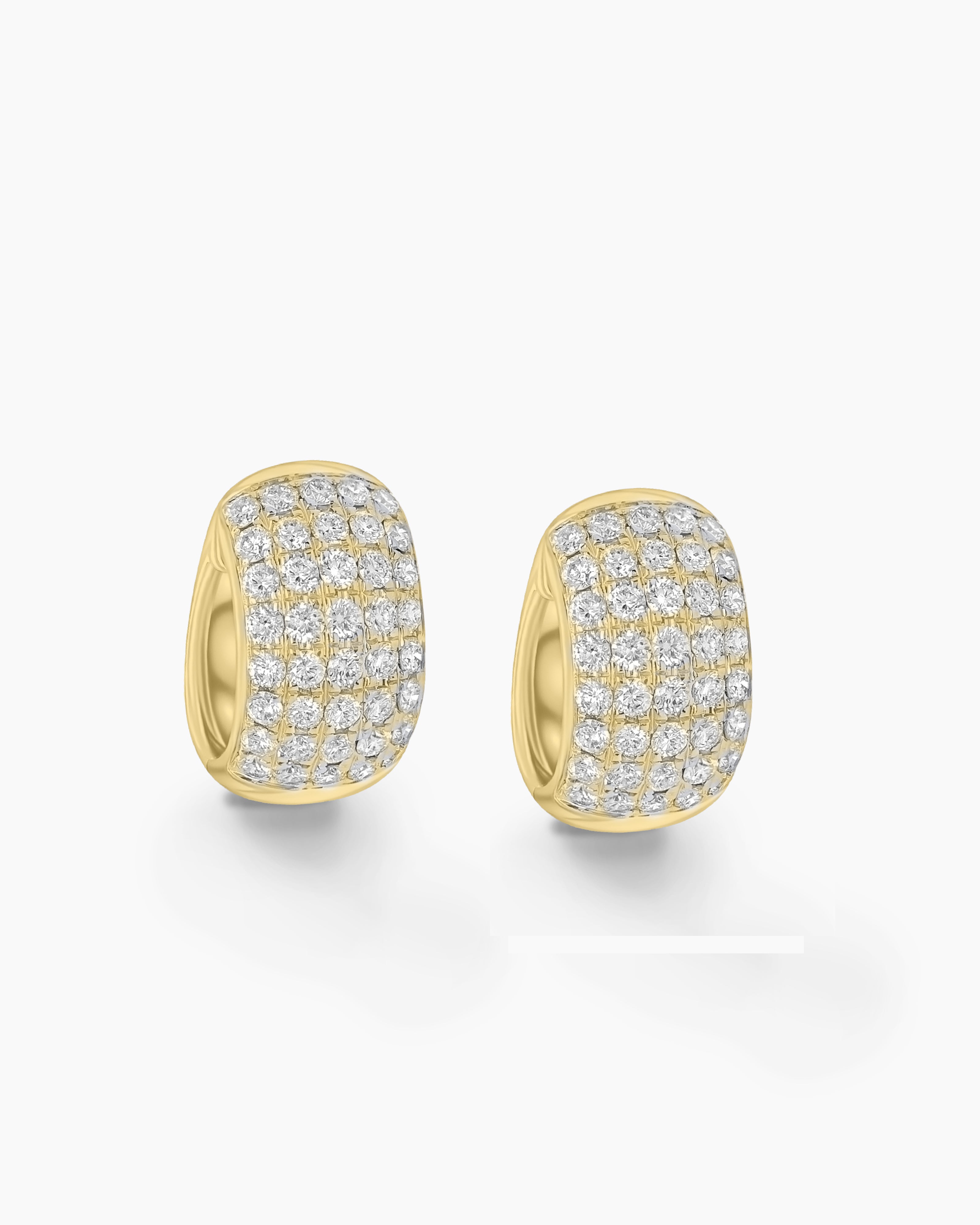 Diamond Pave Hoop Earrings