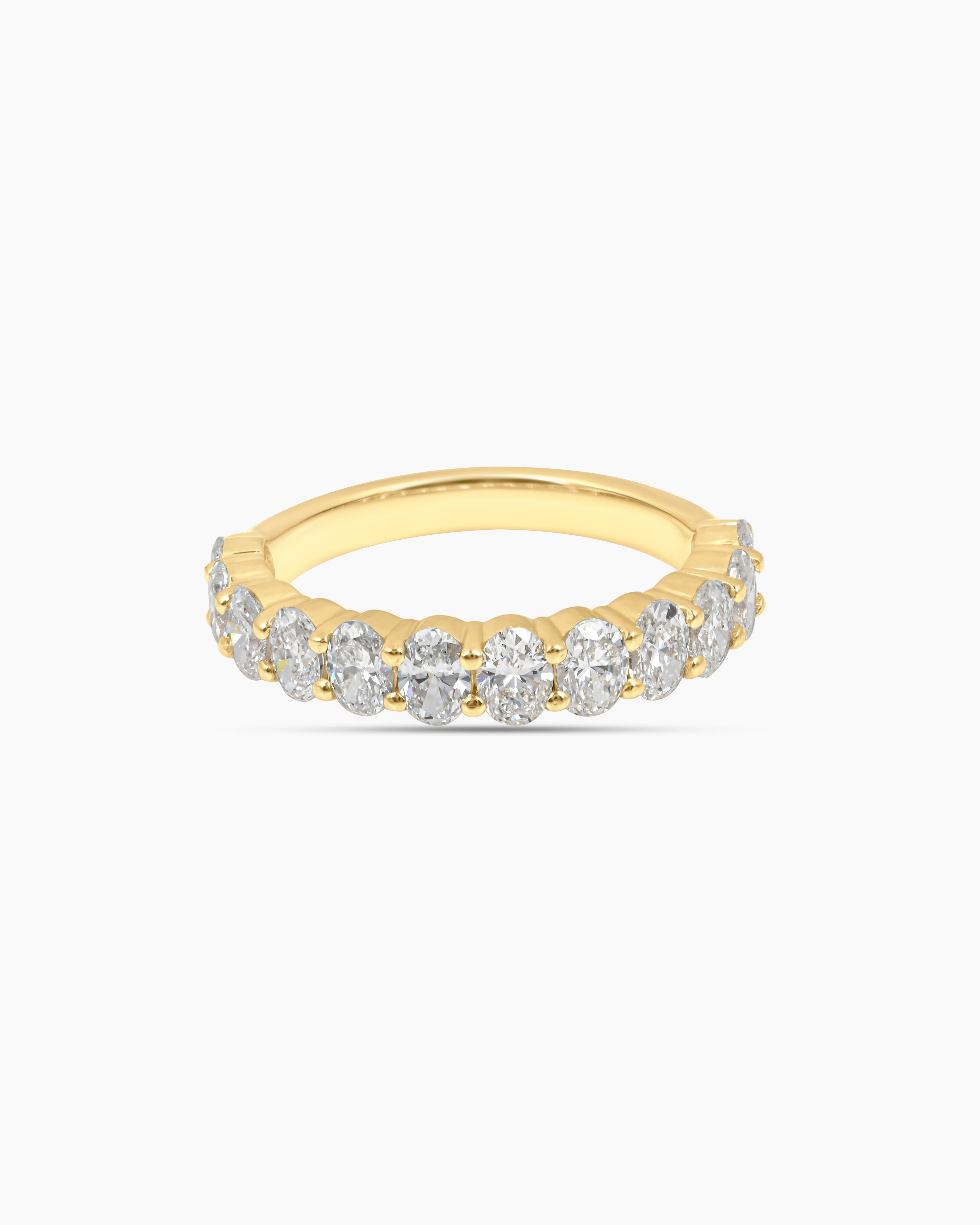 Evermore | Oval Cut Halfway Lab Diamond Band Ring