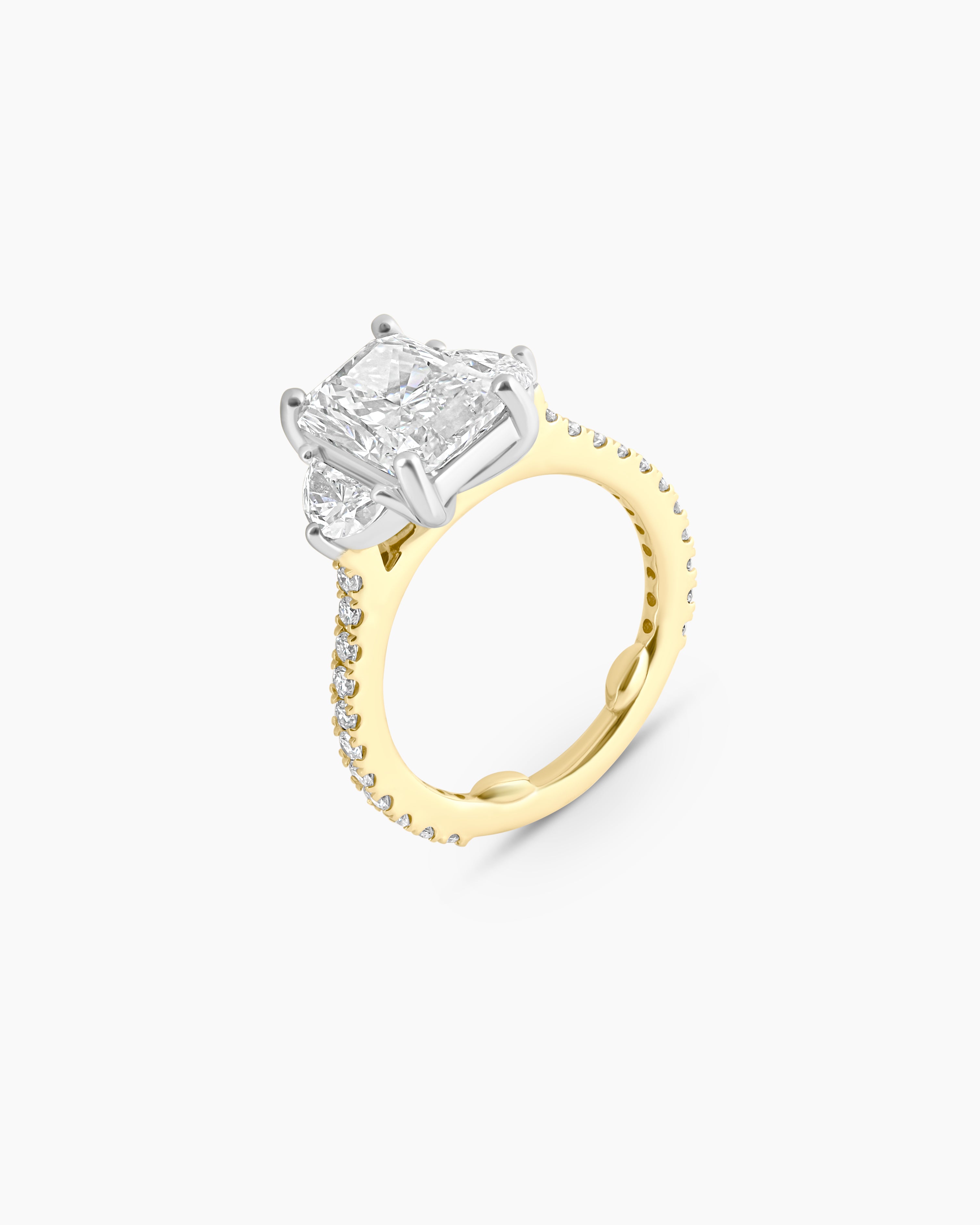Ever After | Radiant Cut Three Stone Lab Diamond Engagement Ring