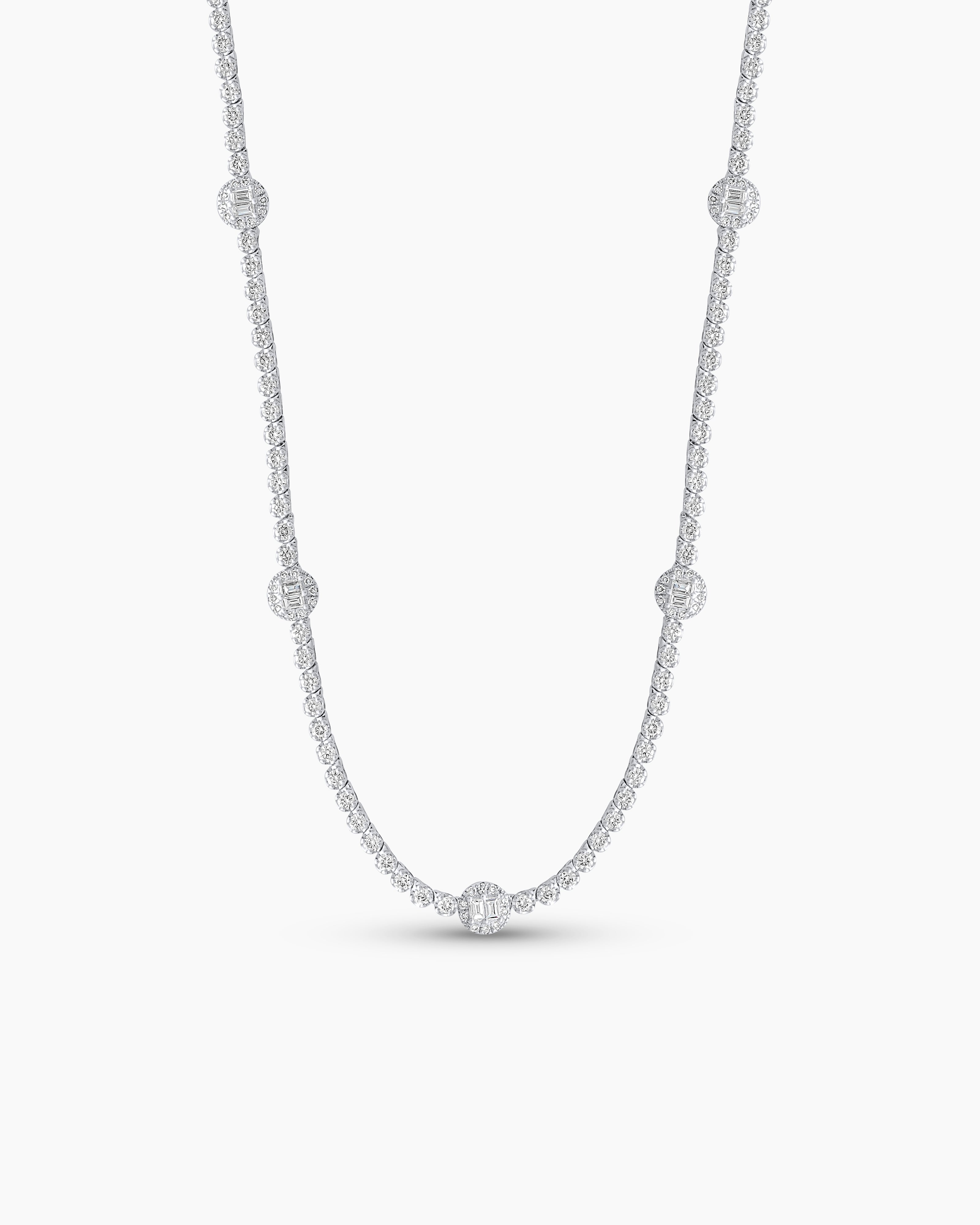 Baguette Tennis Necklace