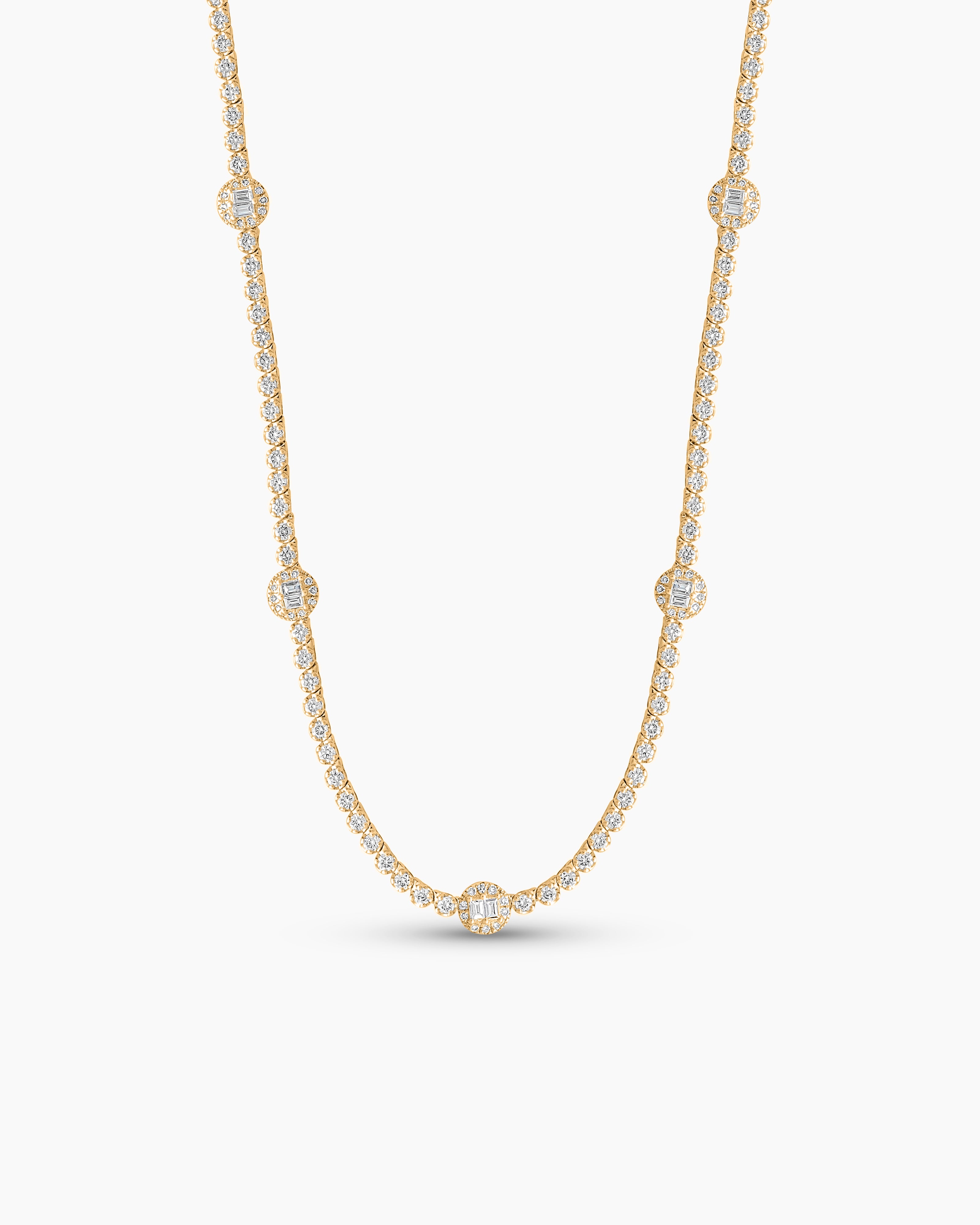 Baguette Tennis Necklace