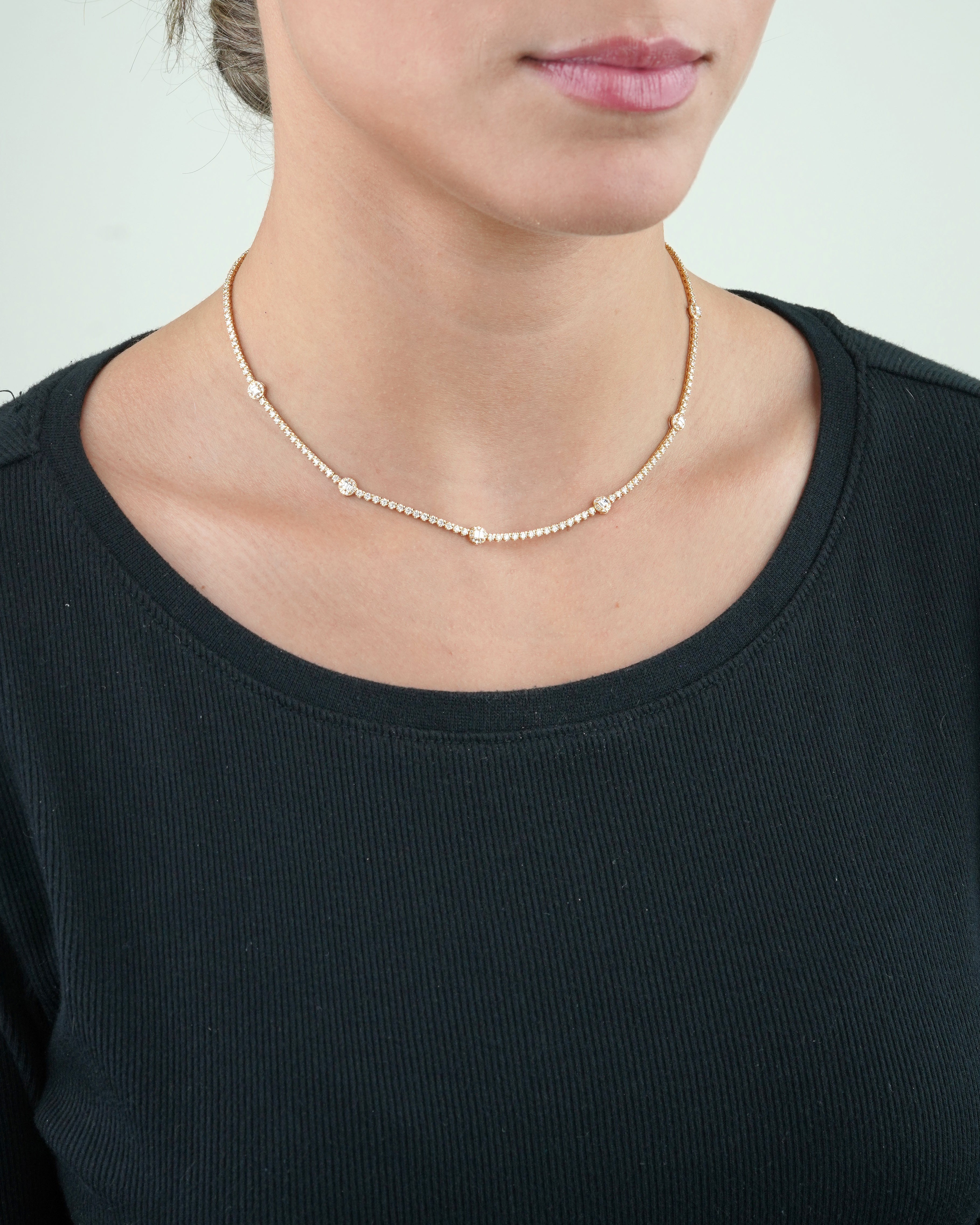 Baguette Tennis Necklace