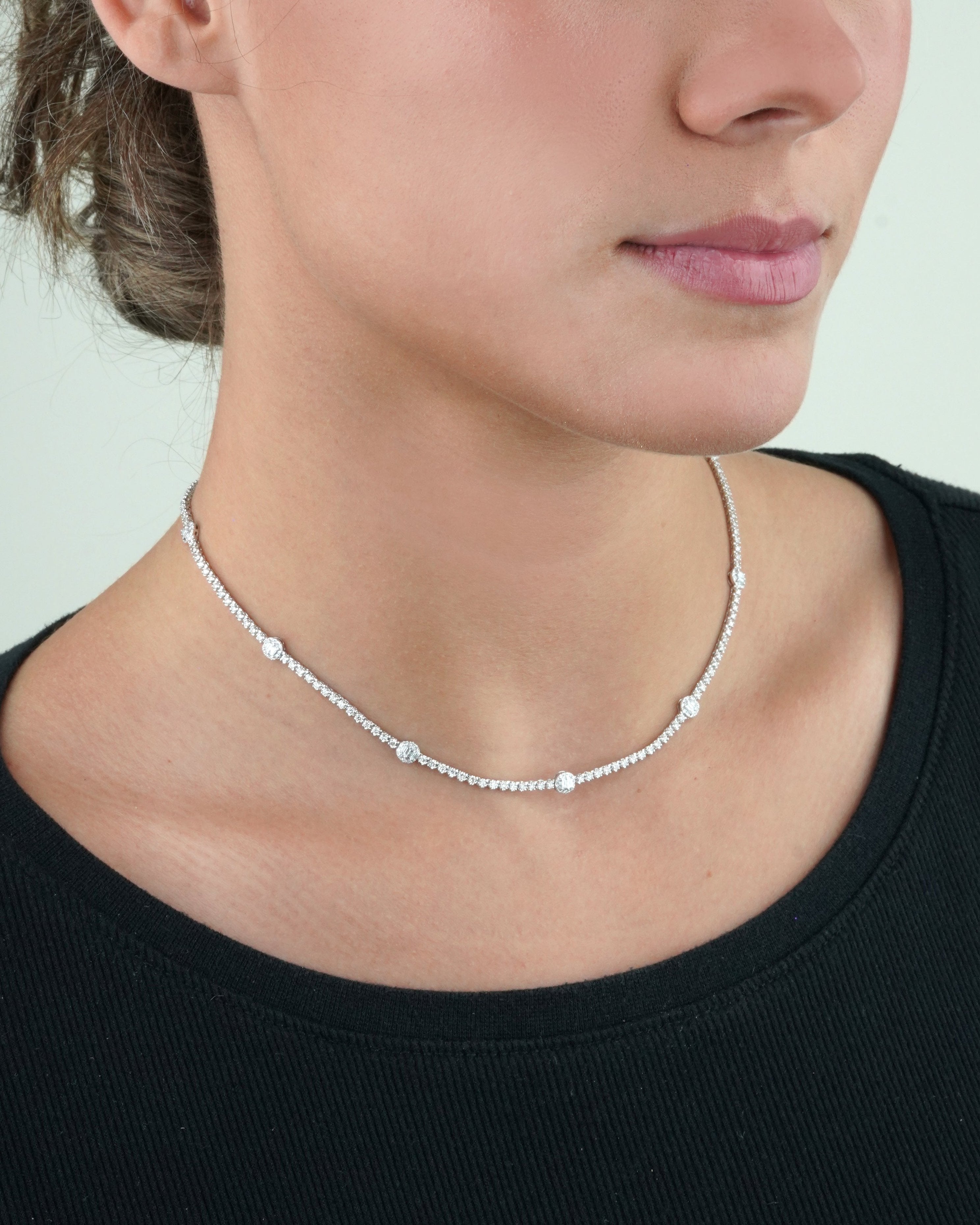 Baguette Tennis Necklace