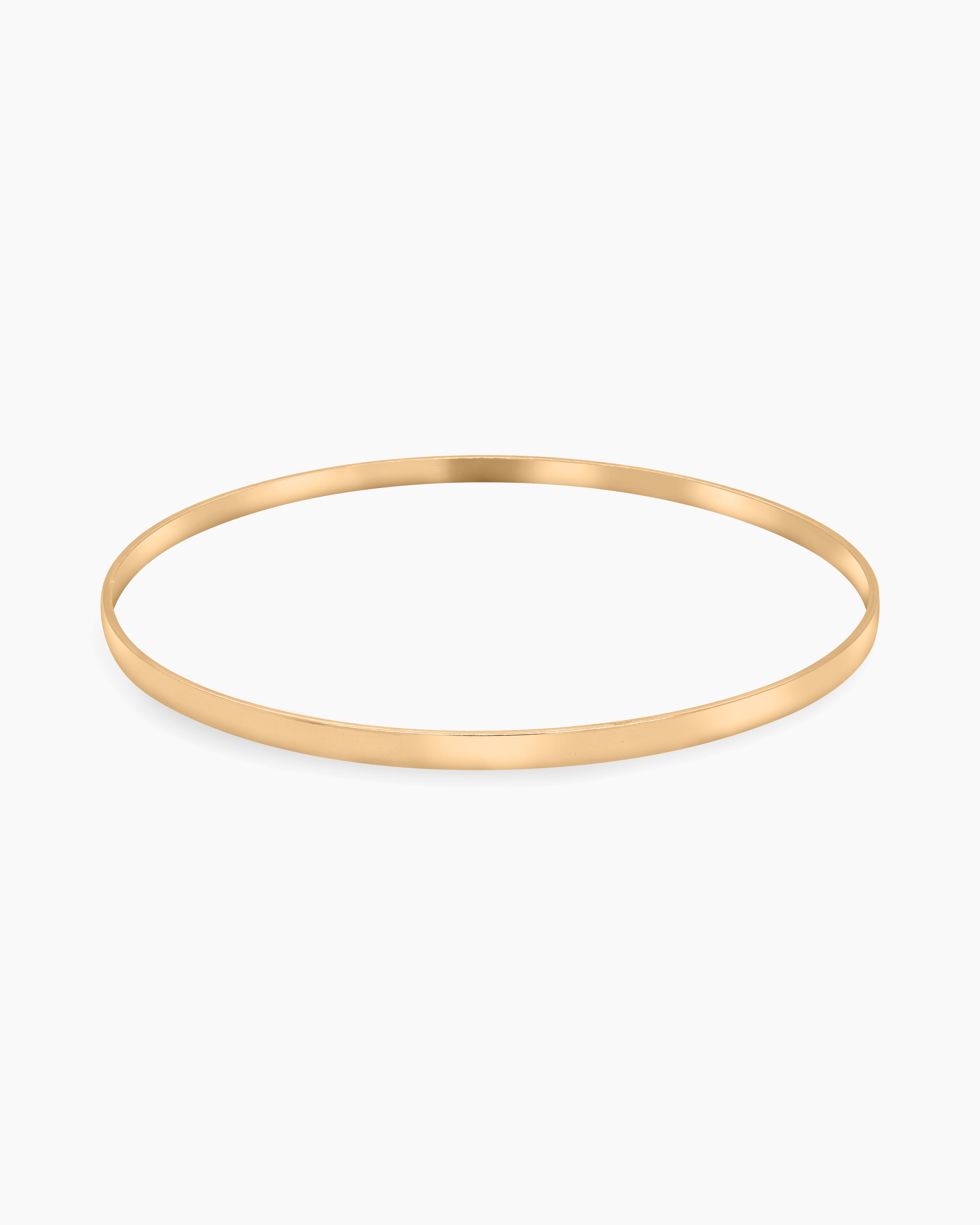 Flat Edge Bangle Bracelet