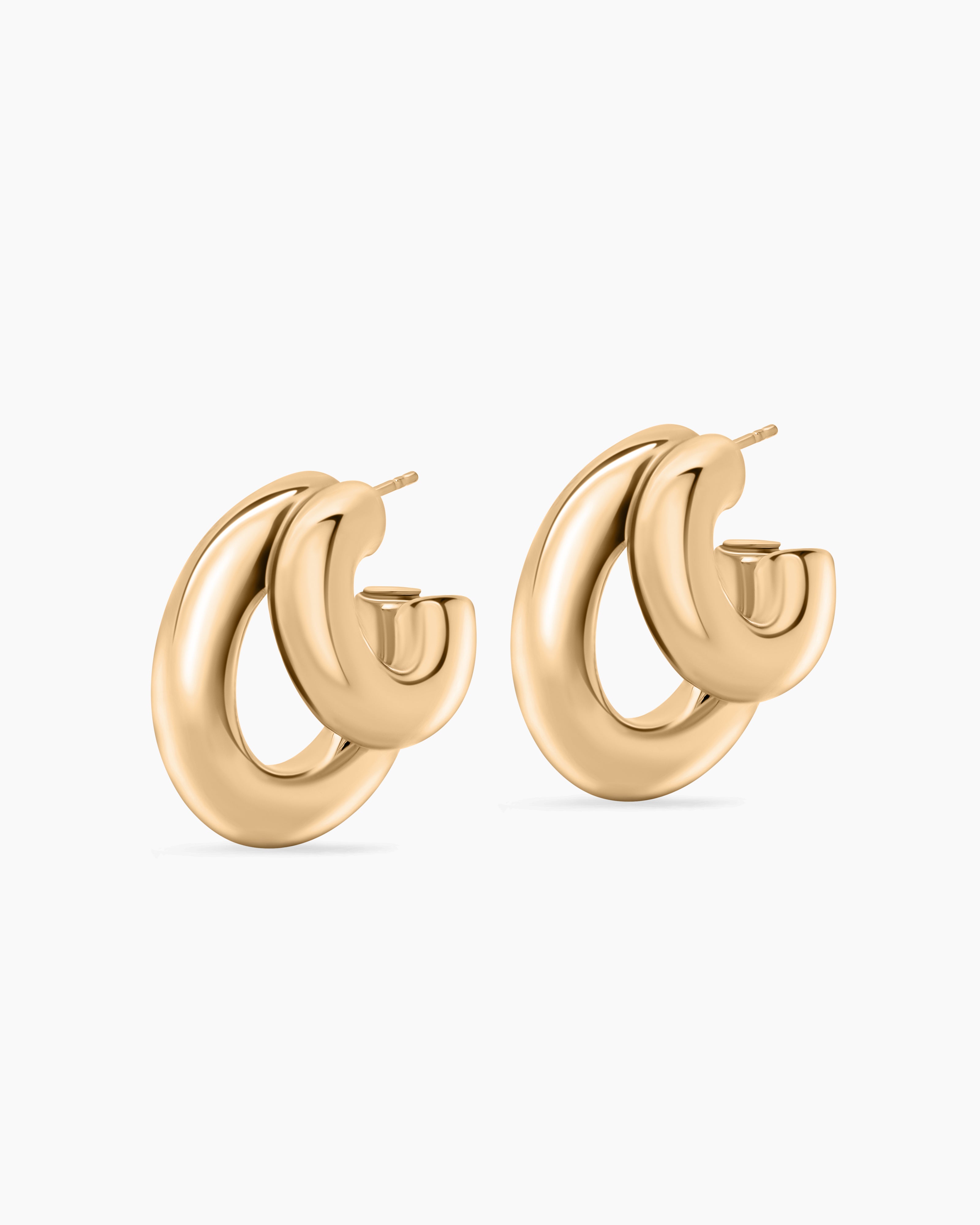 Double Row Hoop Earrings