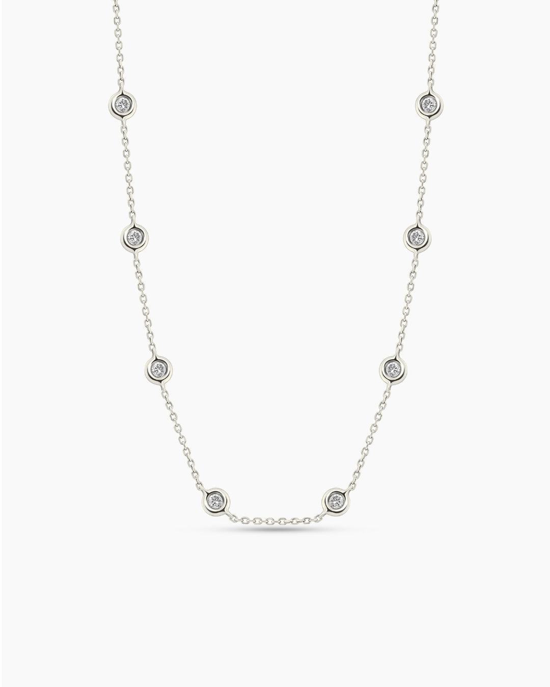 Sparkles By the Yard| Large Diamond Bezel Chain Necklace
