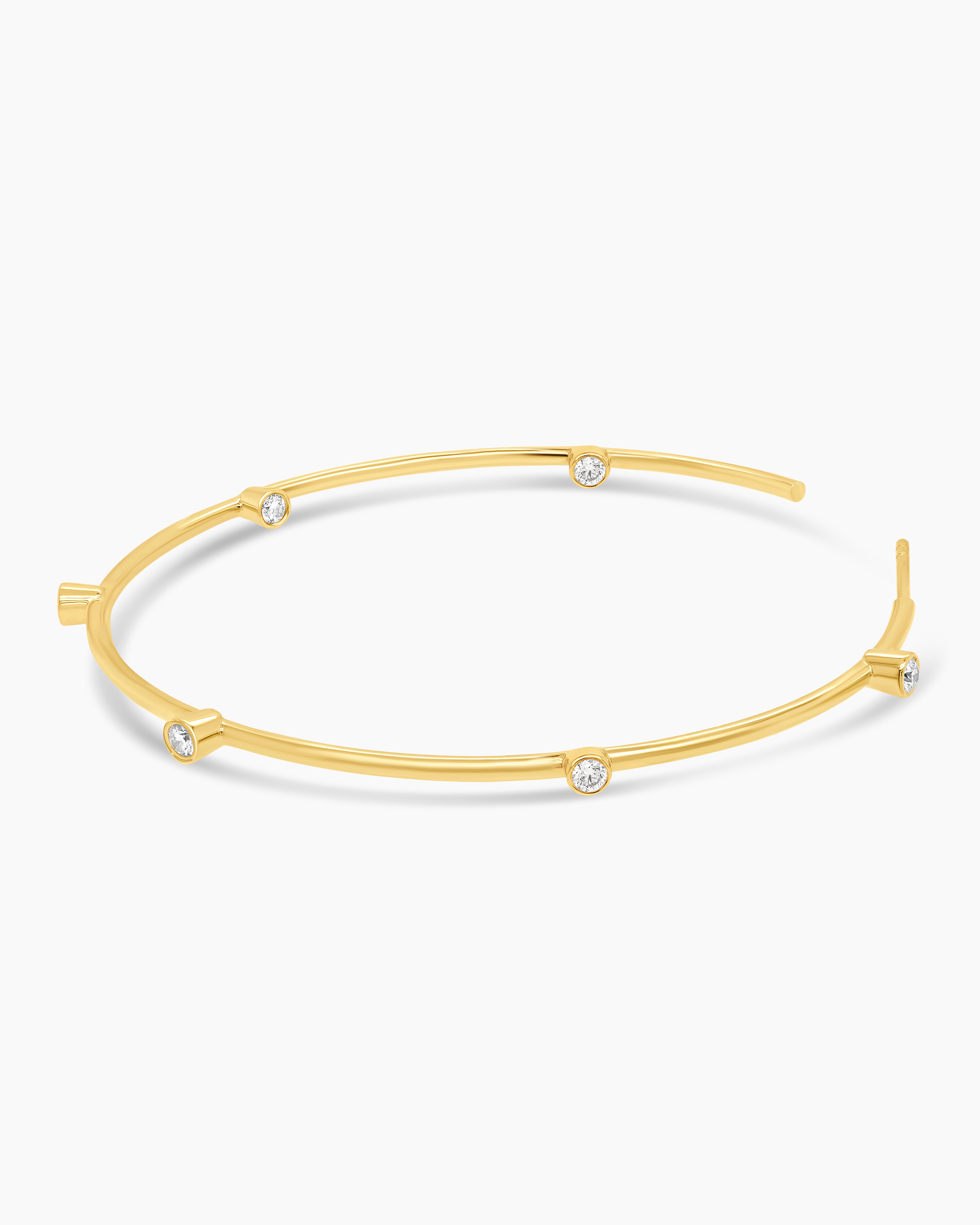 Large Diamond Hoop Earrings