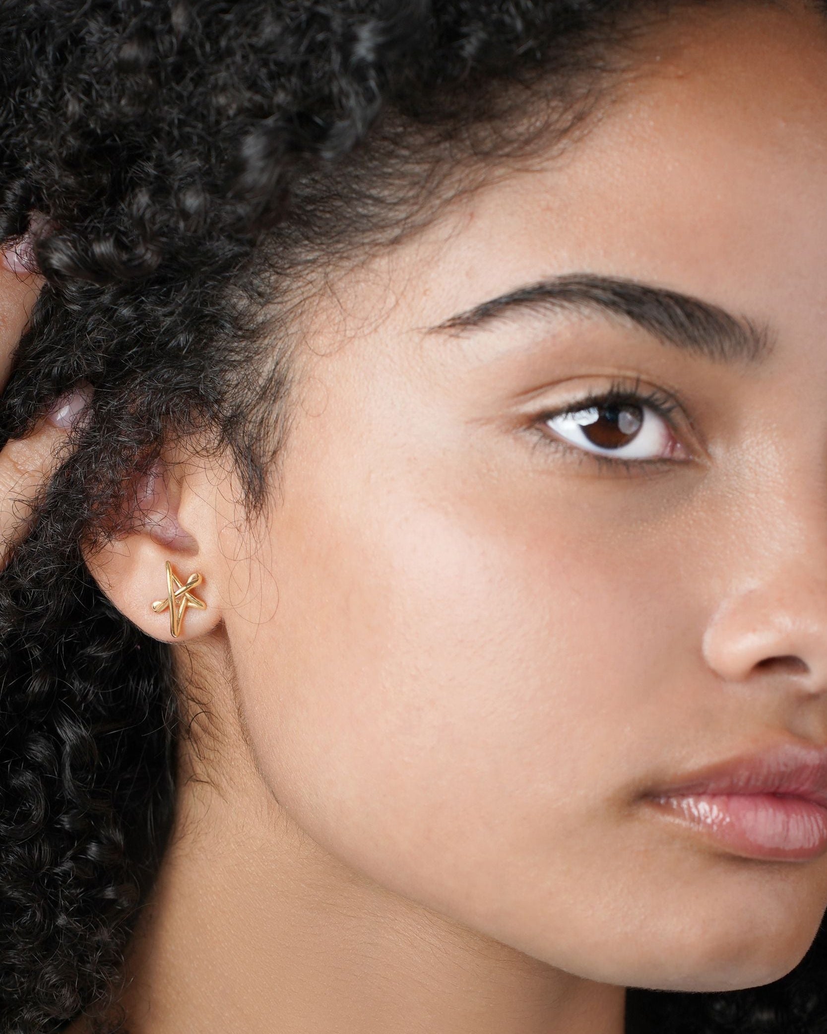 Mini Star Post Earrings