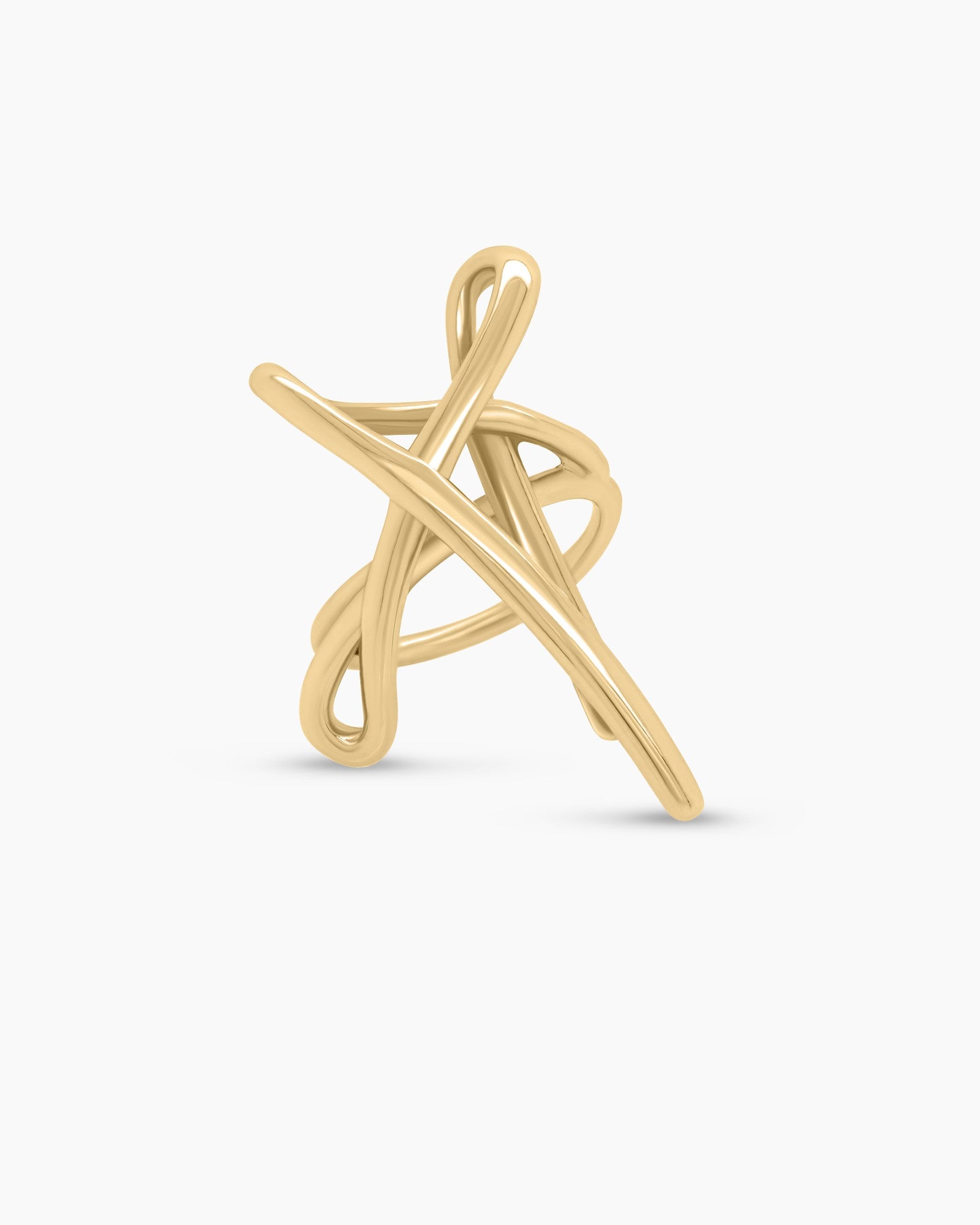 Medium Star Scribble Ring