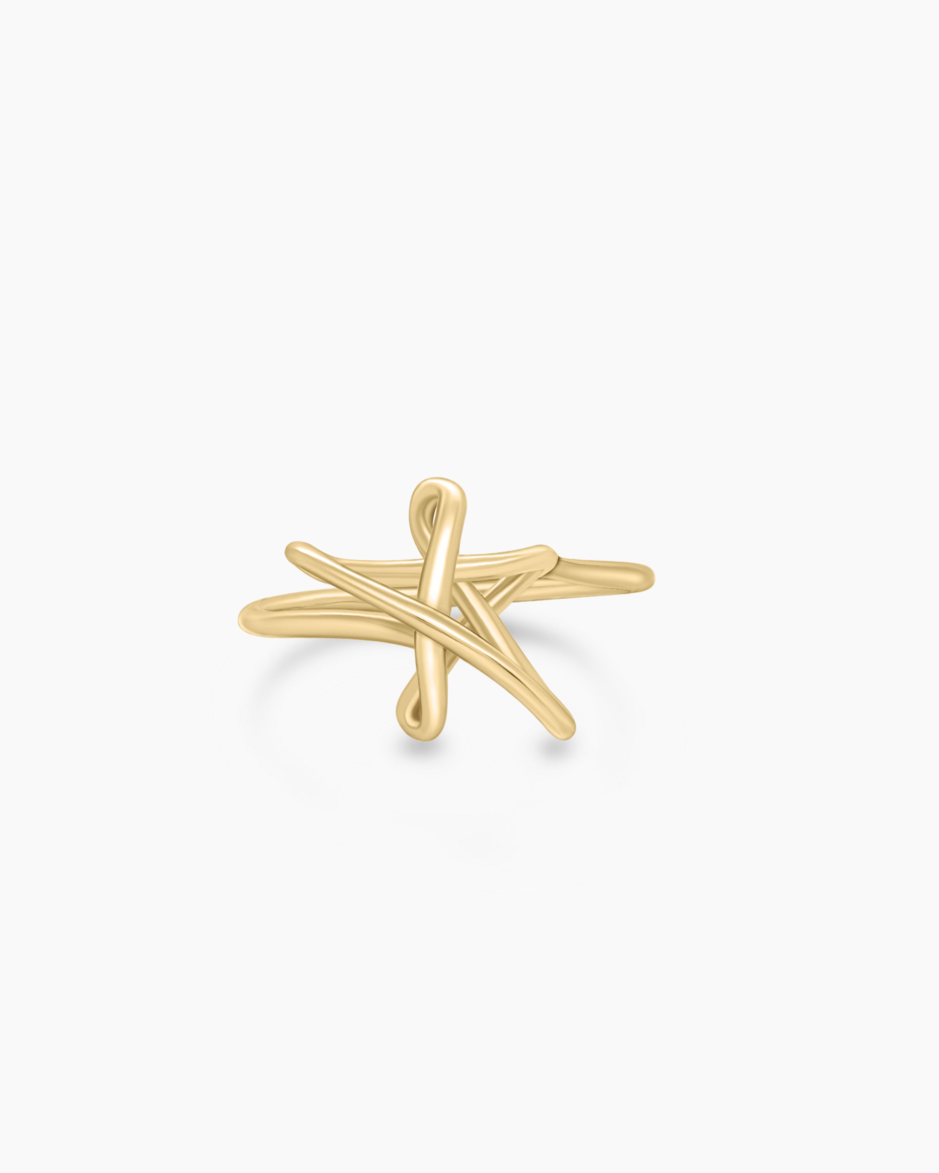 Mini Star Scribble Ring