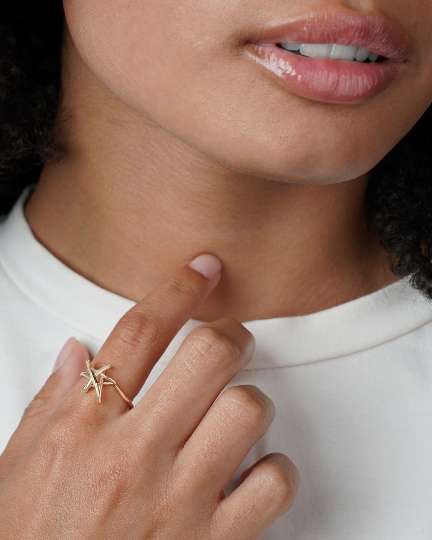 Mini Star Scribble Ring