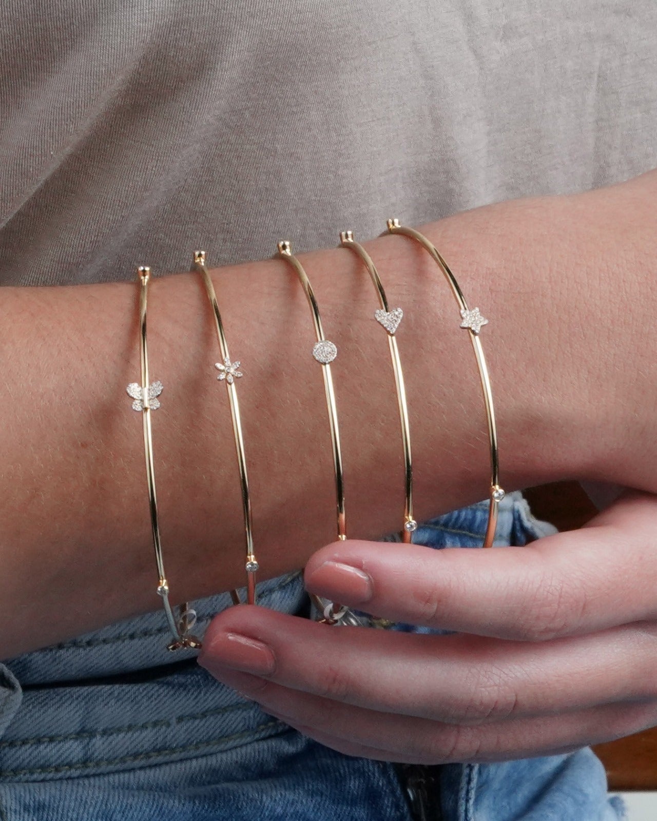 Tiny Twinkles Bangle Bracelets