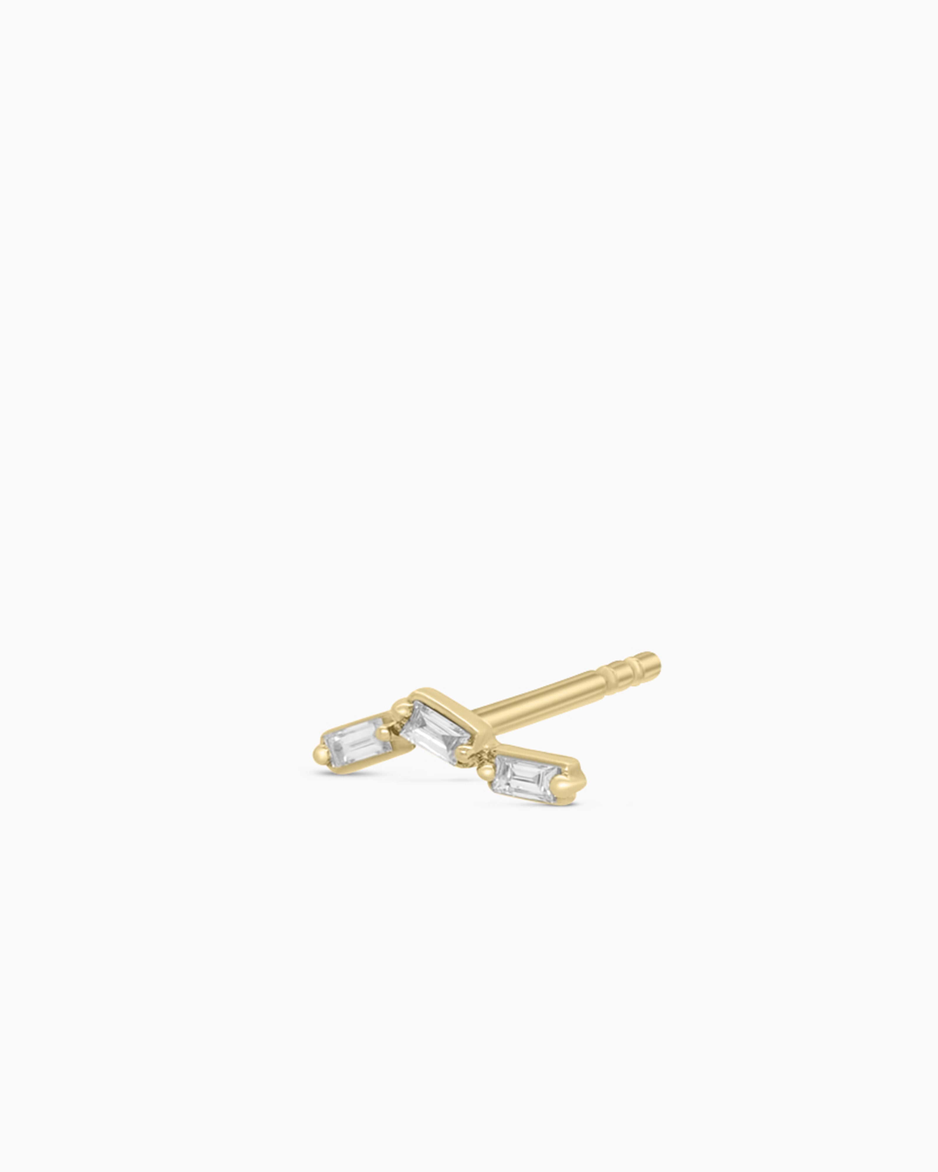 Diamond Baguette Stud Earrings