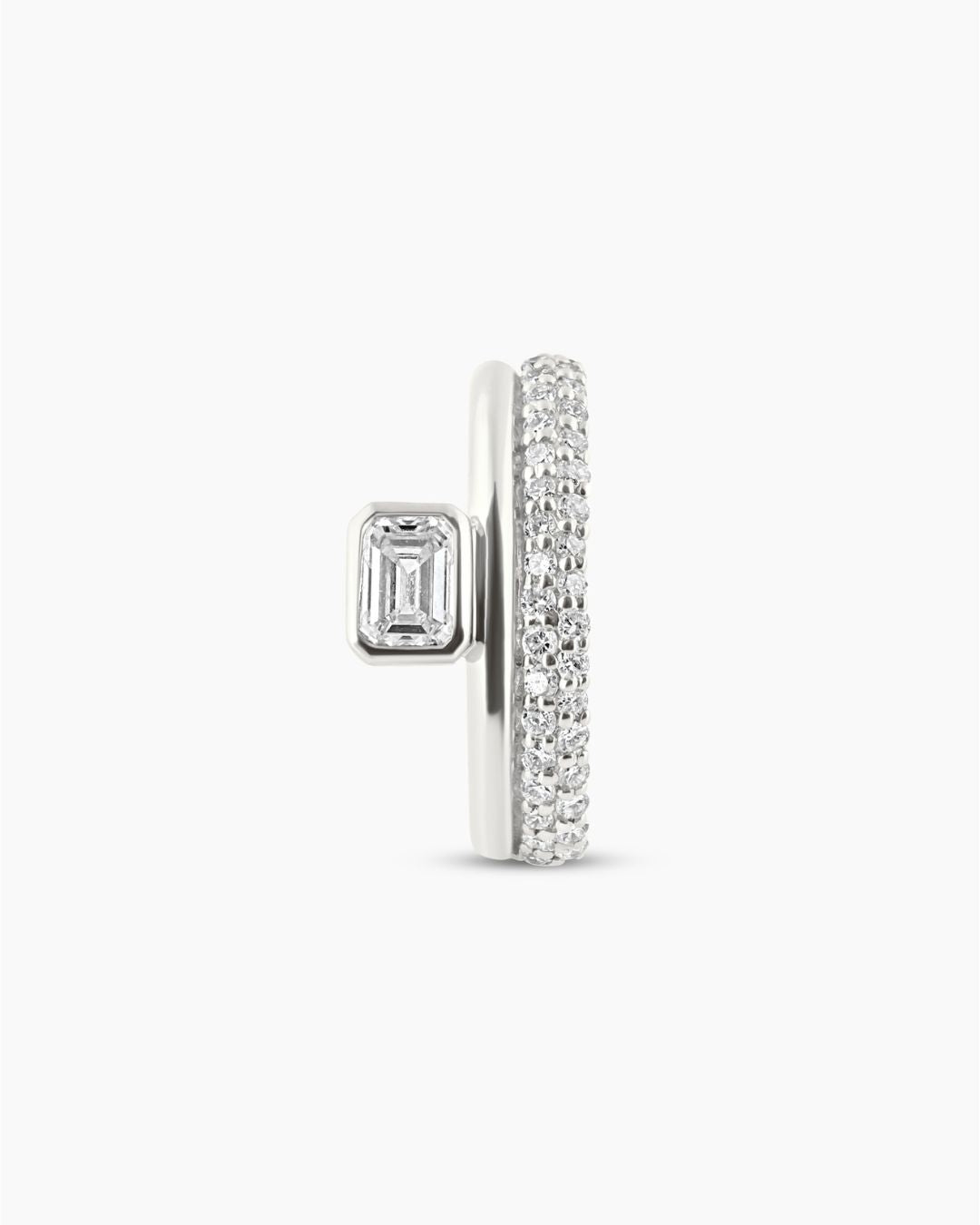 Verona | Emerald Cut Lab Diamond Ear Cuff