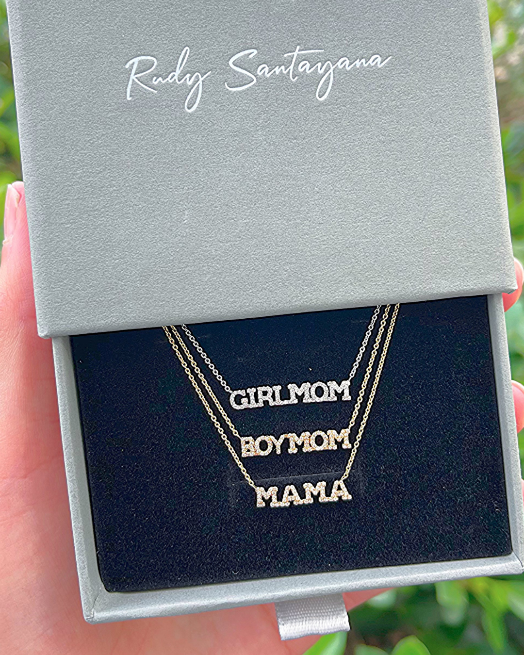Itty Bitty | Mini Diamond Nameplate Necklace