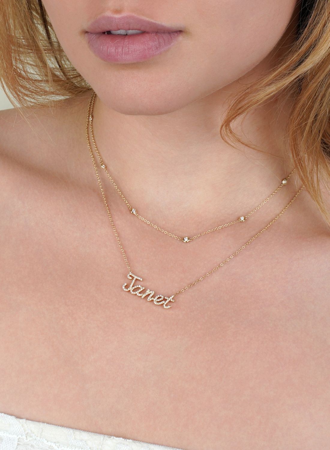 Namesake | Diamond Nameplate Necklace