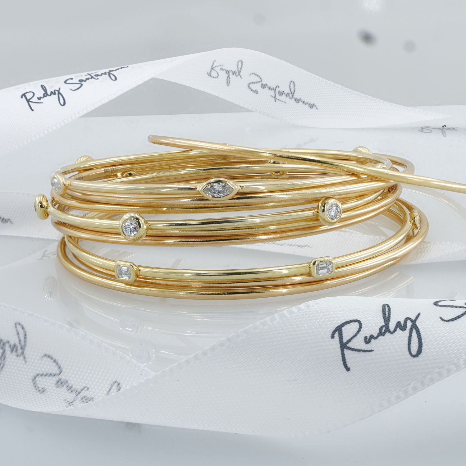 Elite | Marquise Lab Diamond Bangle Bracelet