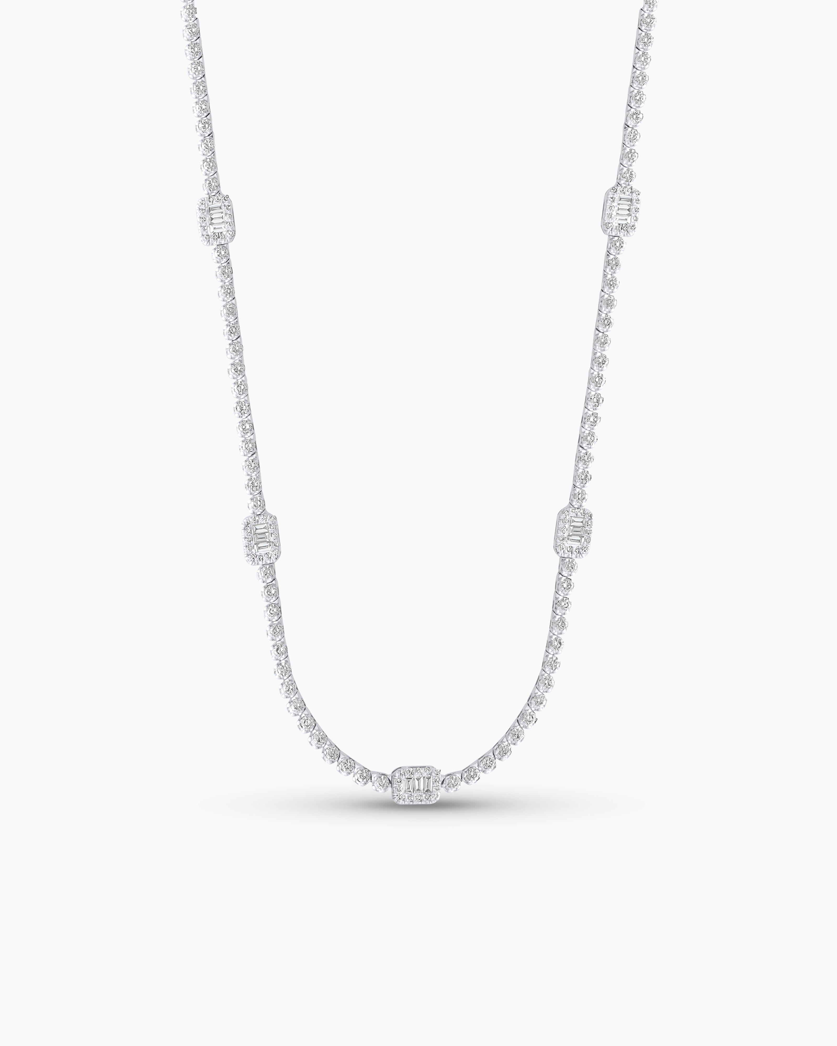Baguette Tennis Necklace