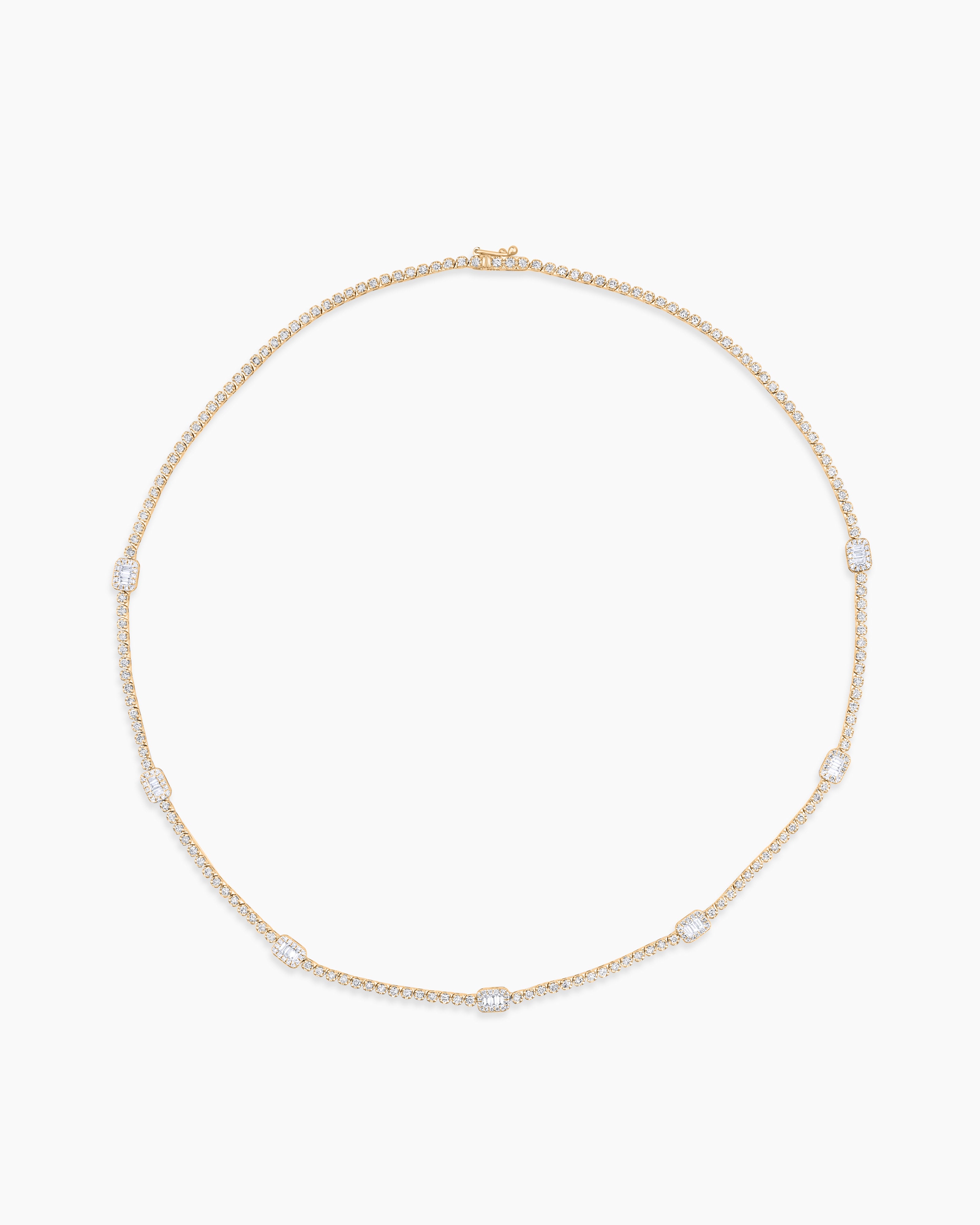 Baguette Tennis Necklace
