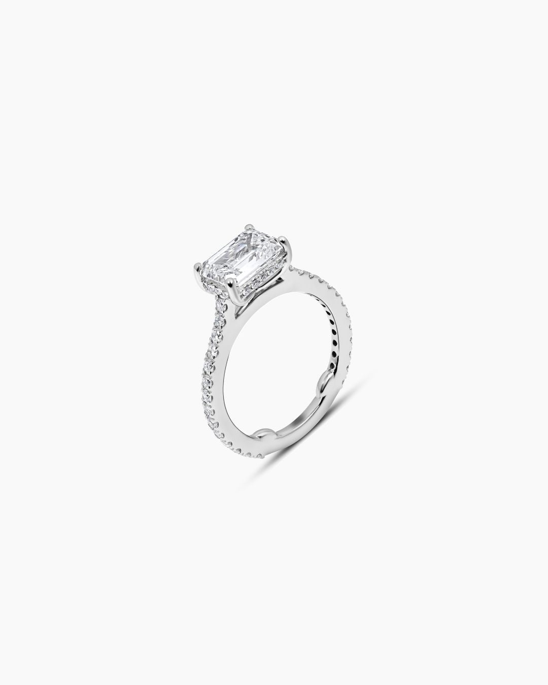 Emerald Cut Diamond Engagement Ring
