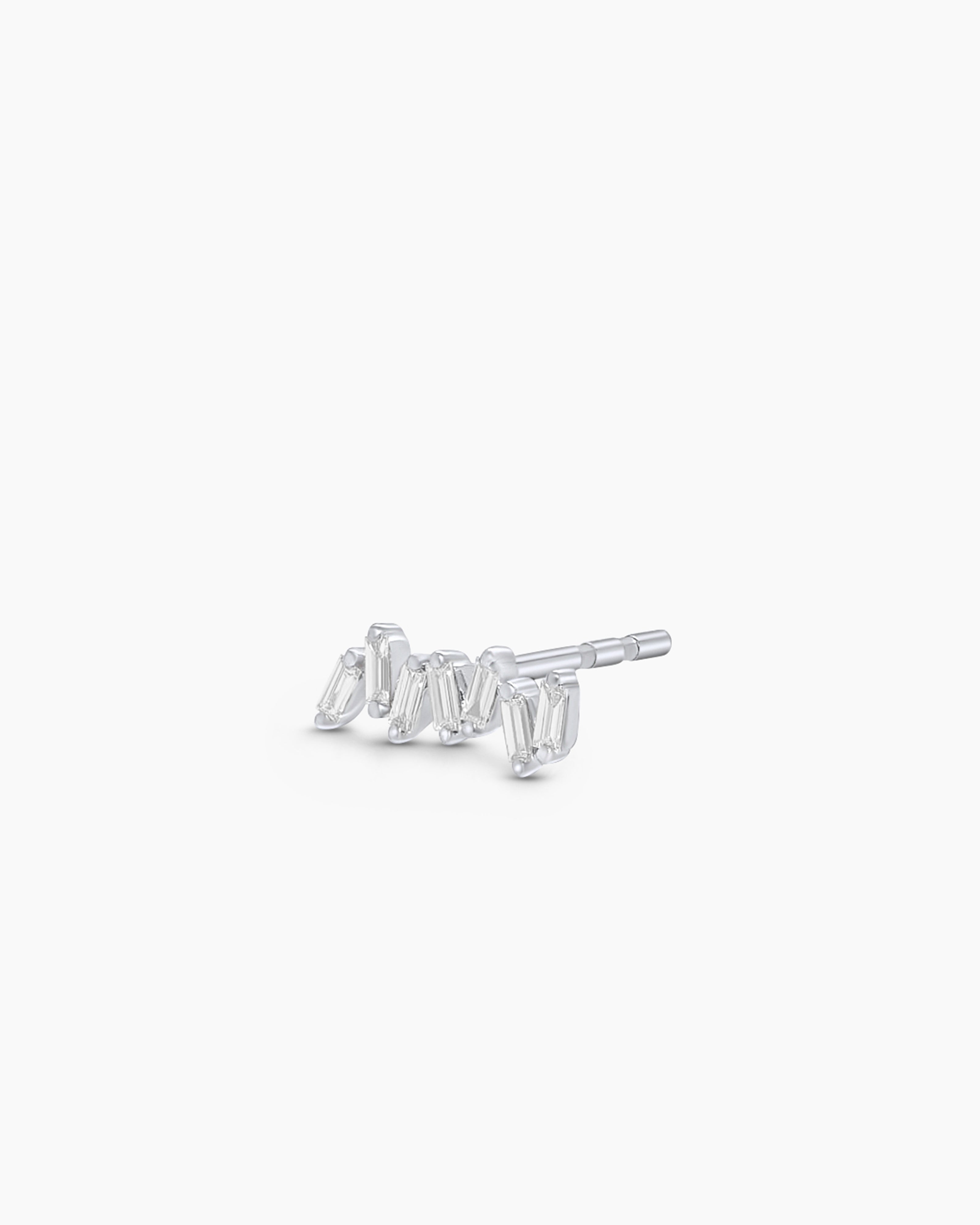 Diamond Baguette Stud Earrings