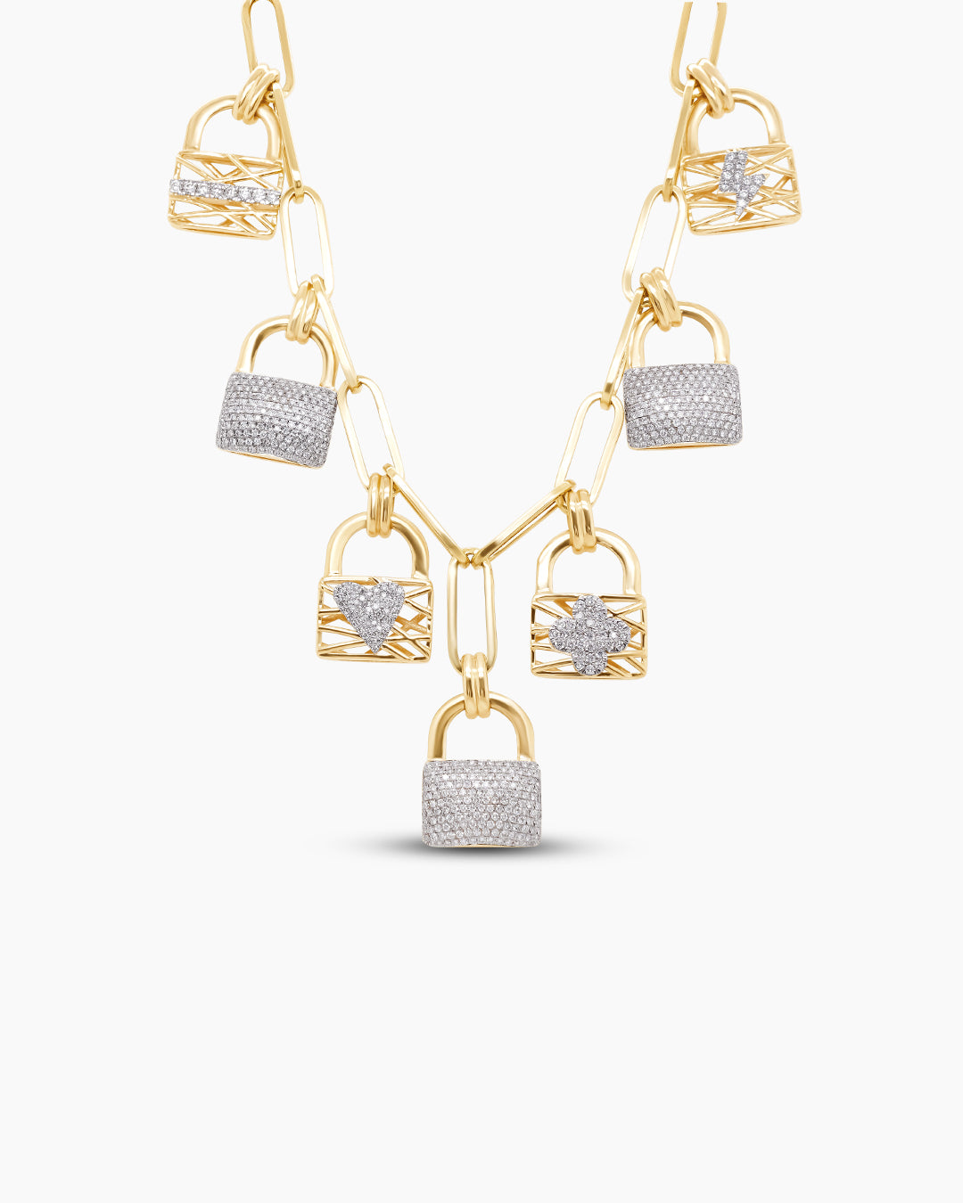 Love Locked | Large Multi Locket Pendant Necklace