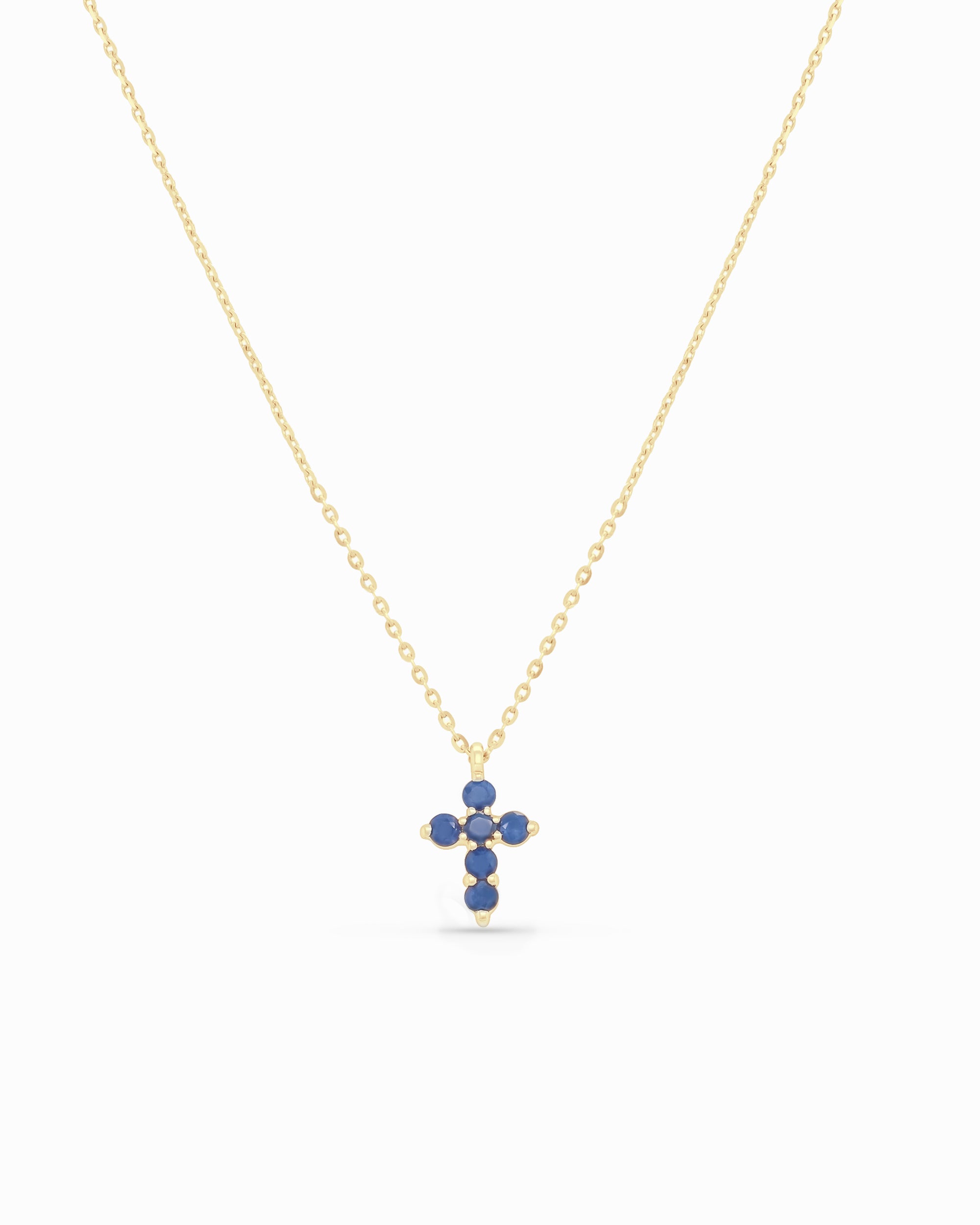 Grace | Petite Cross Pendant Chain Necklace
