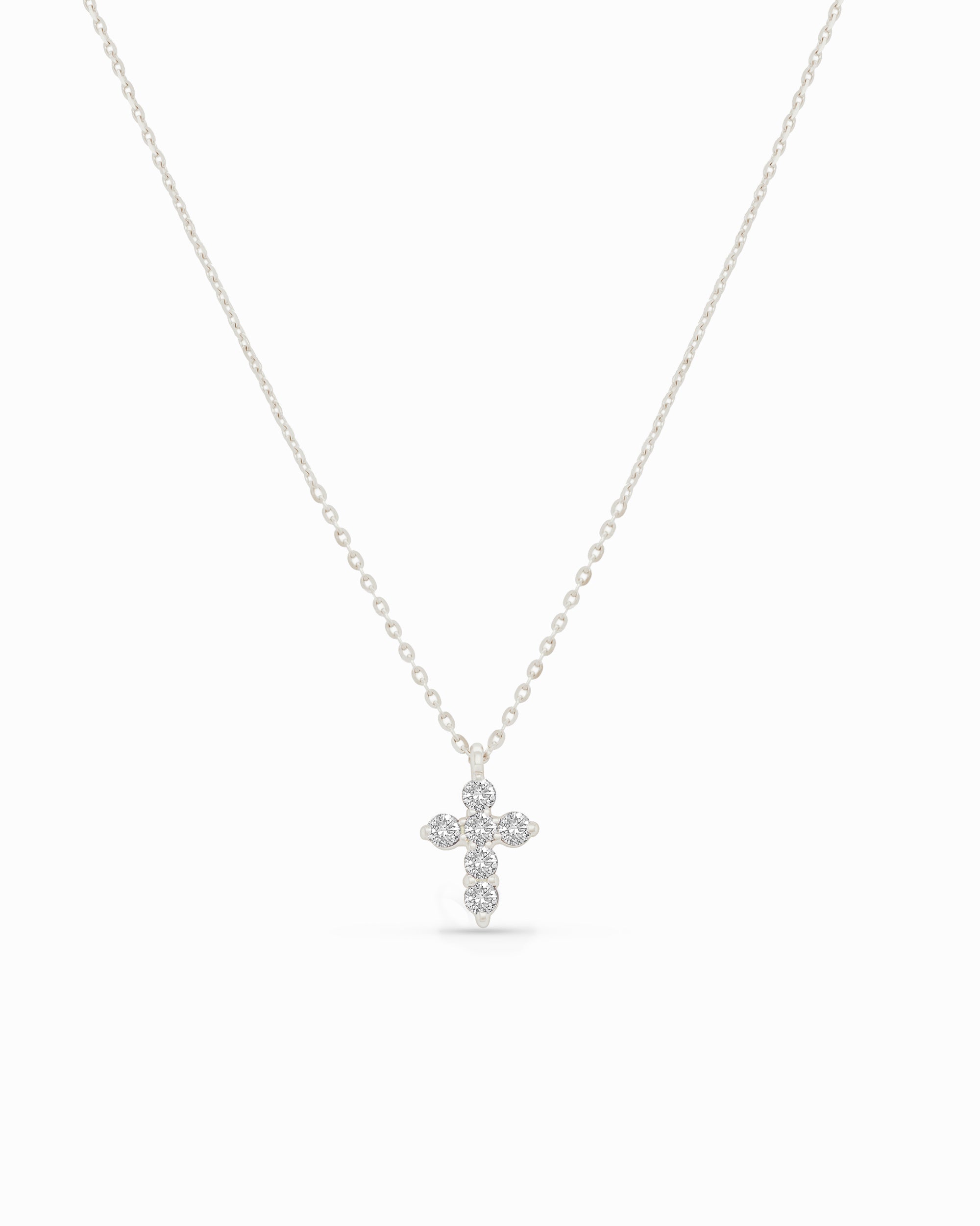 Grace | Petite Cross Pendant Chain Necklace
