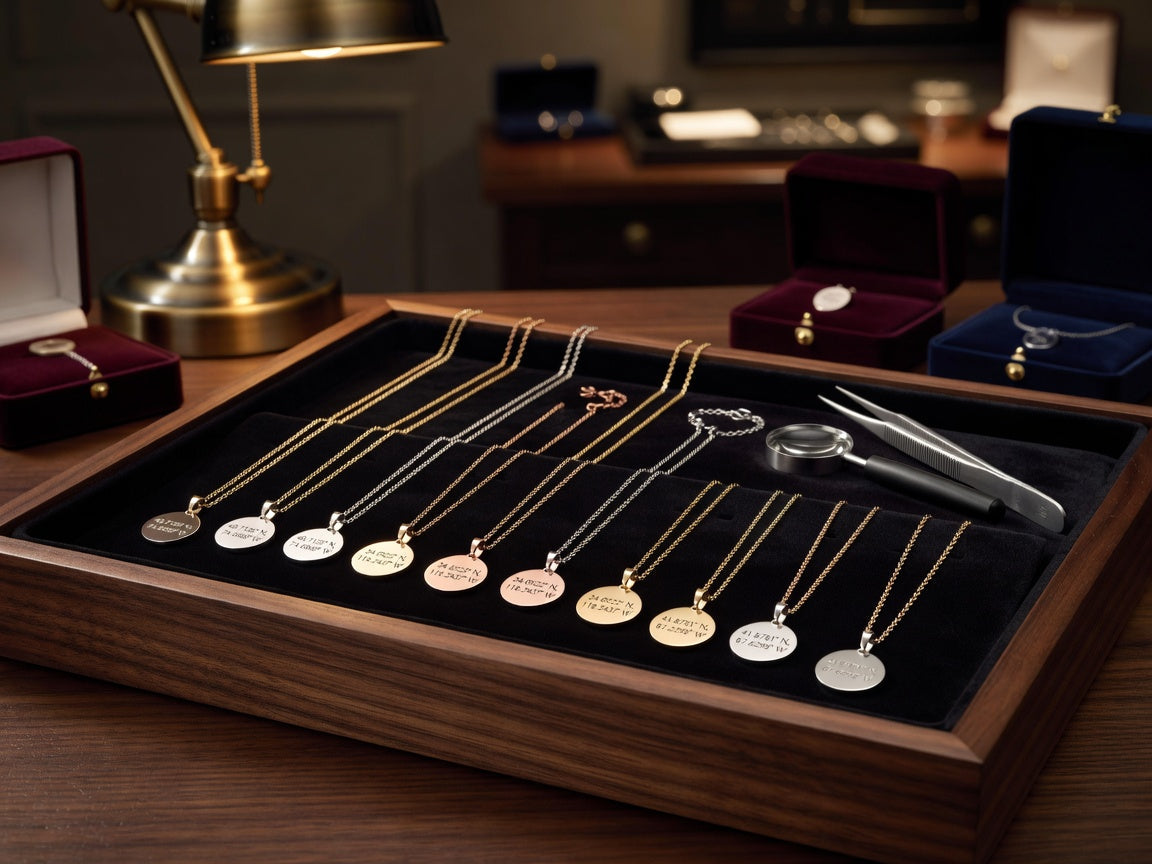 Custom Coordinates Necklace Roundup: Wear Your Favorite GPS Coordinates in Style