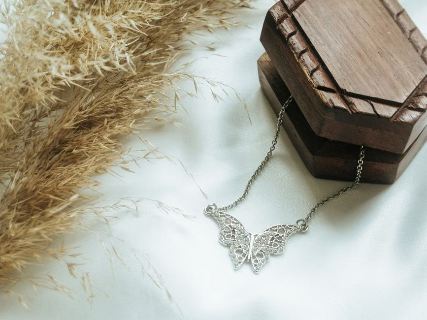 Monochromatic Magic: Top Black and White Butterfly Necklace Designs for Gifting