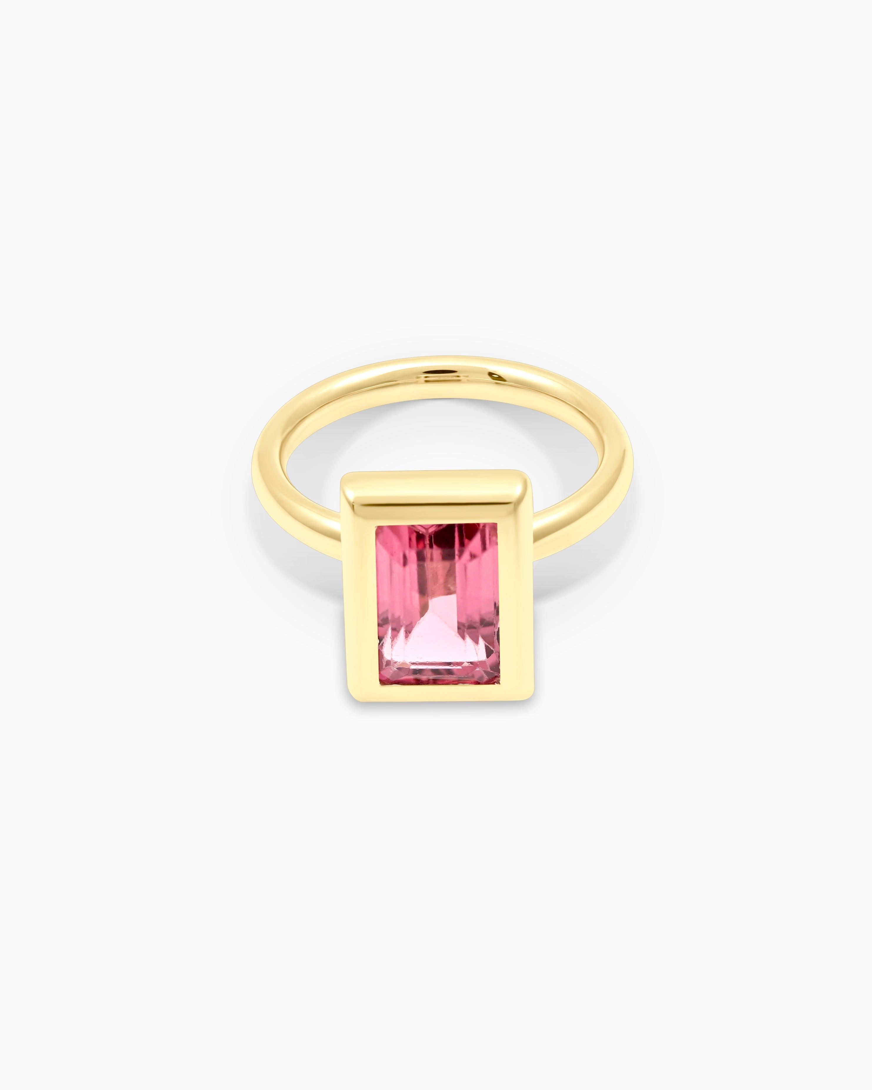 Emerald Cut Stackable Ring