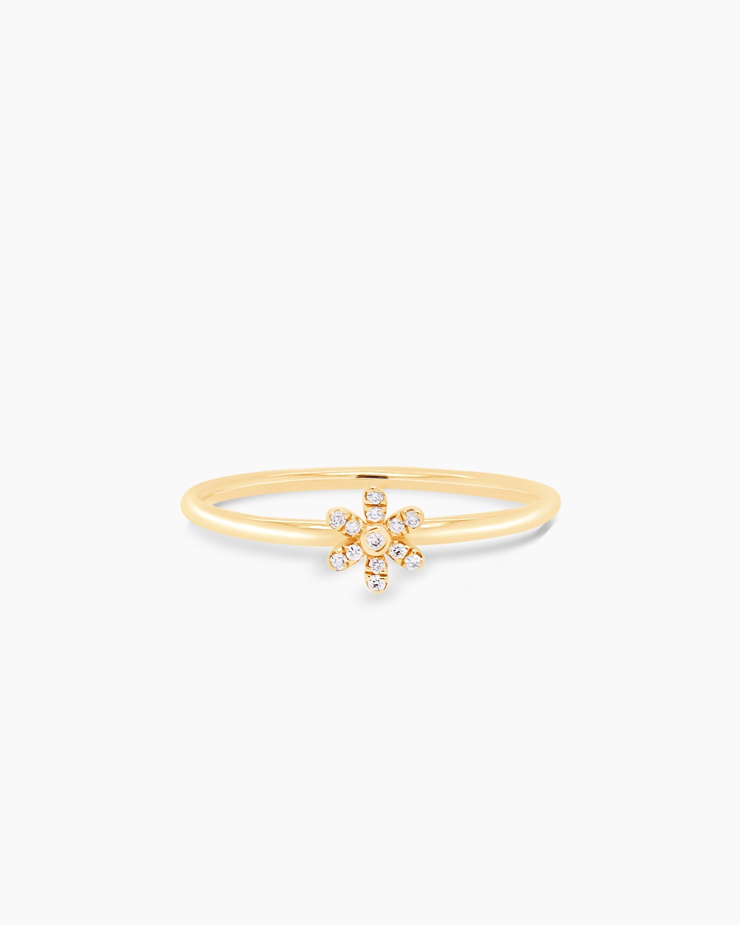 Dainty Daisy | Stackable Diamond Ring