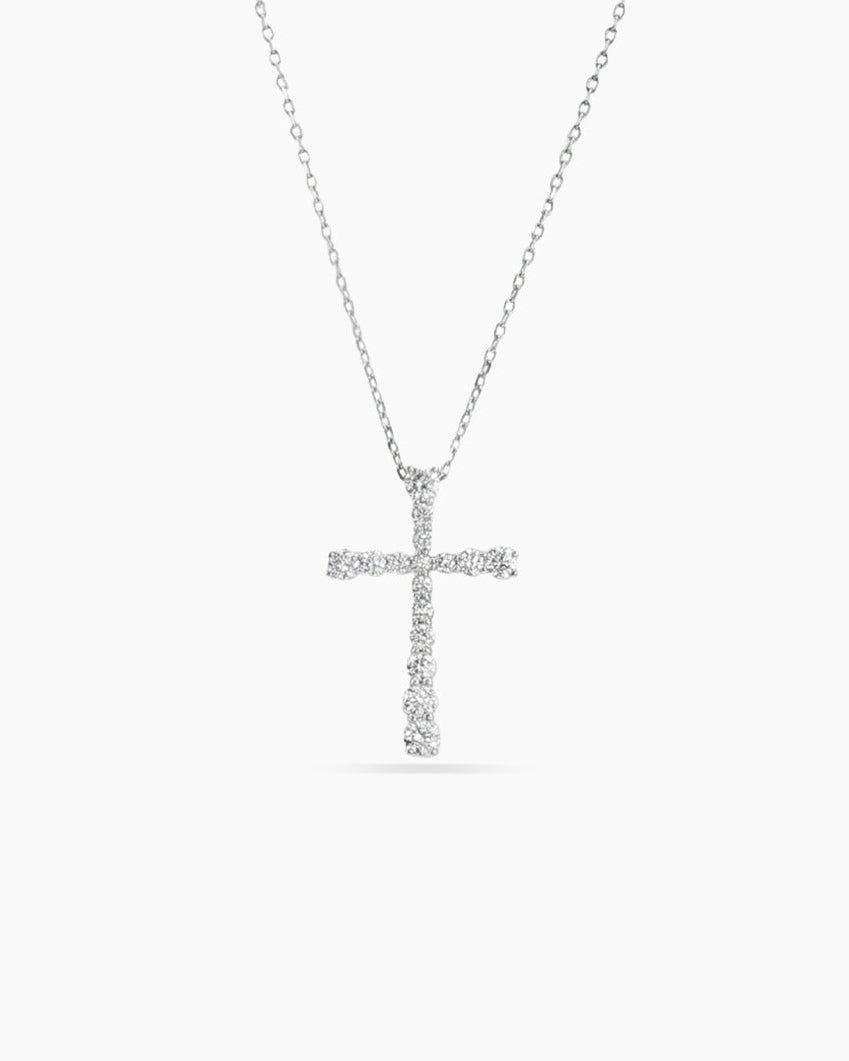Liora | Diamond Cross Pendant Necklace