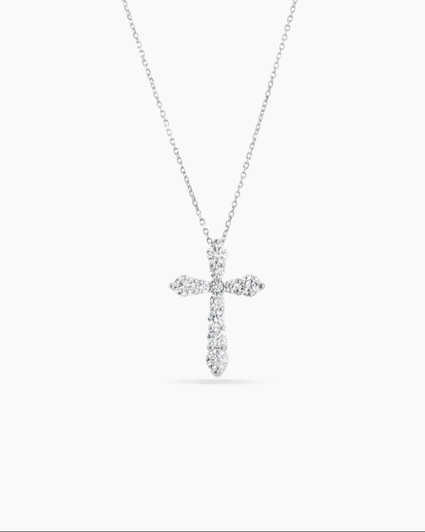 Astra | Diamond Cross Pendant Necklace