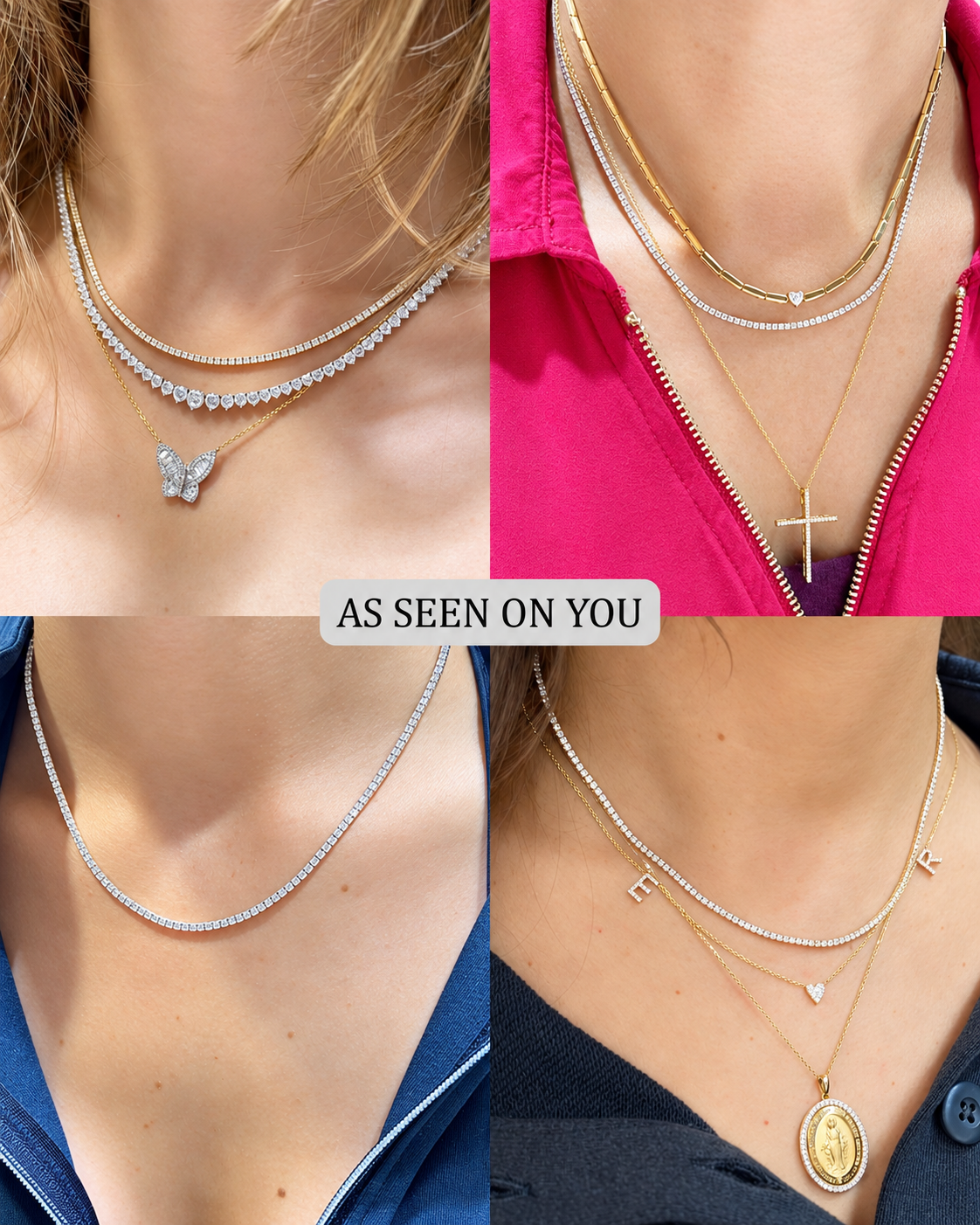Classic Courtside | Lab Diamond Tennis Necklace
