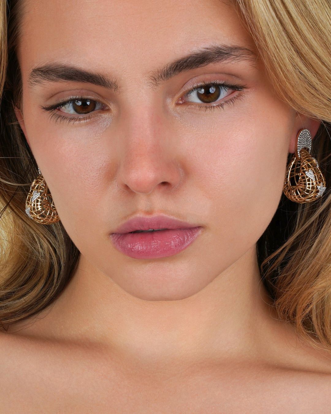 Nova Net | Large Door Knocker Drop Earrings