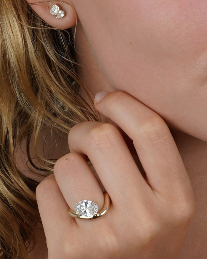 Modernism | Oval Cut Lab Diamond Ring