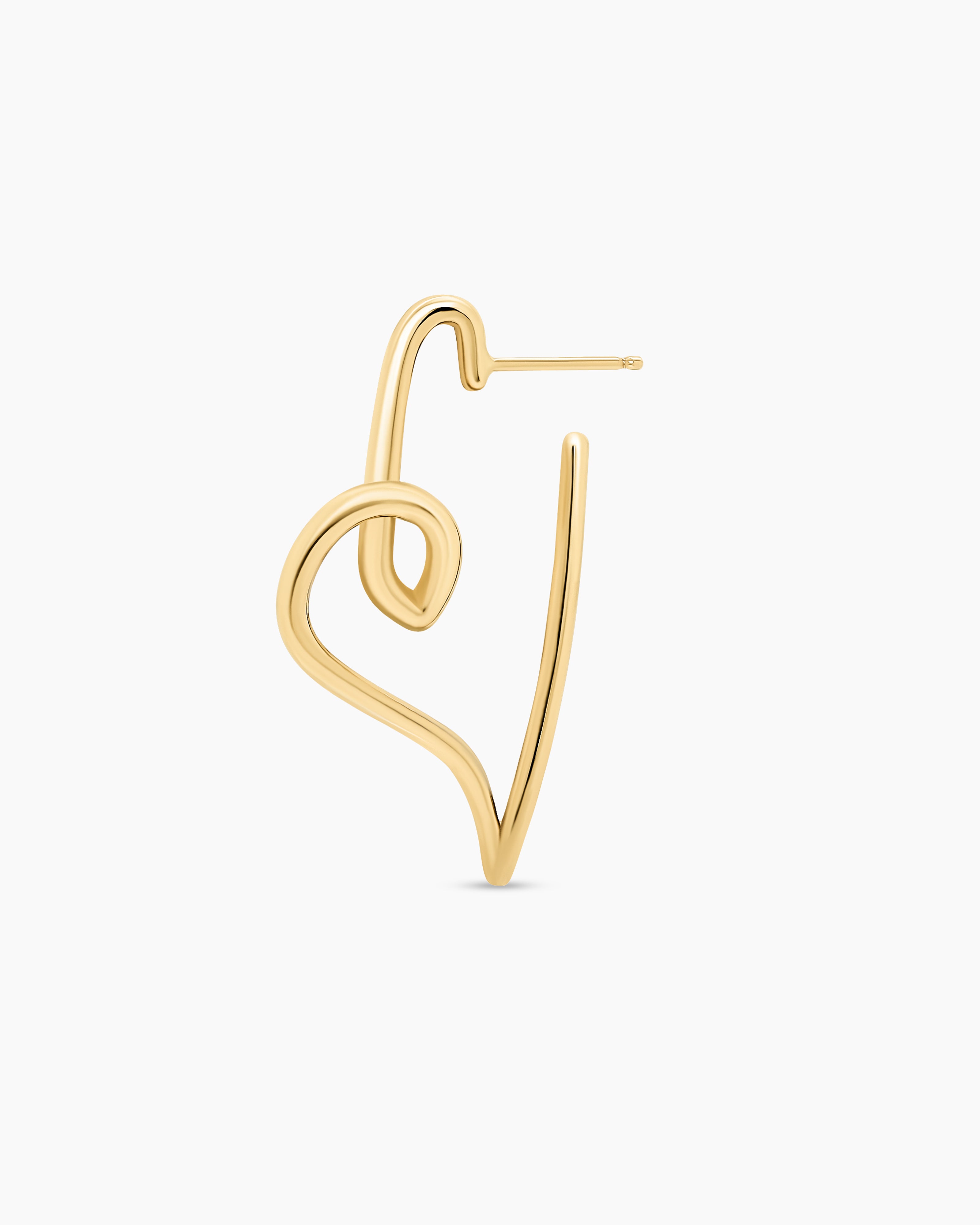 Heavenly Heart | Heart Hoop Earrings