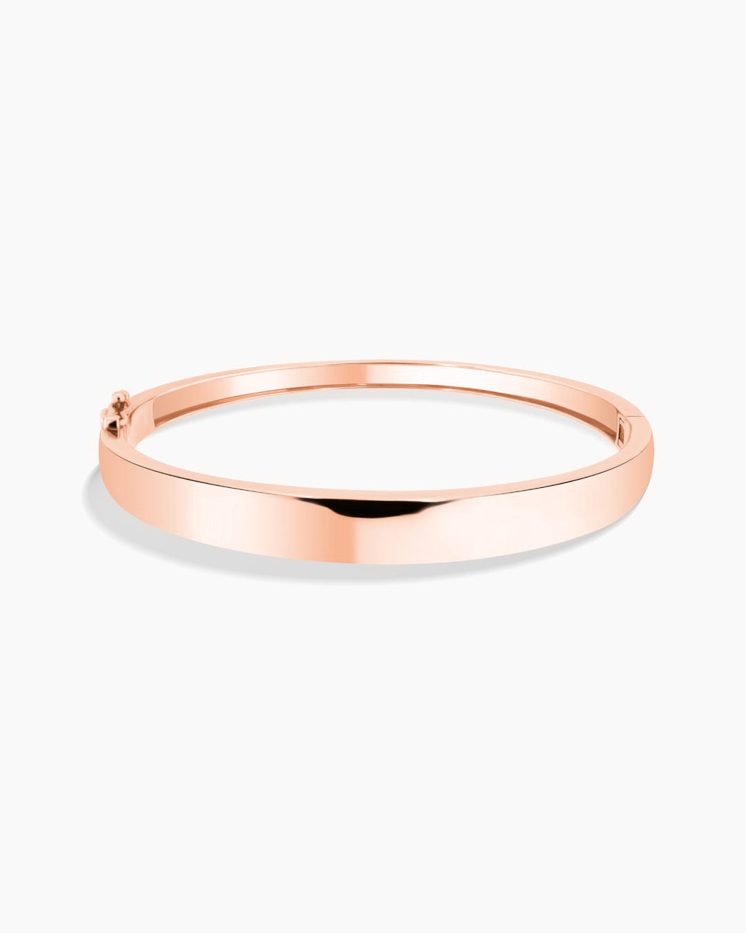 Rose Gold Hinge Bangle Bracelet