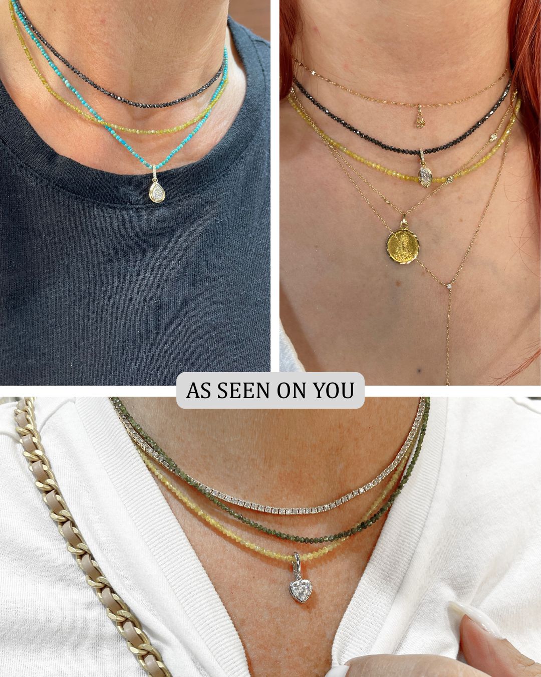 Cleo | Rough Cut Diamond Necklace