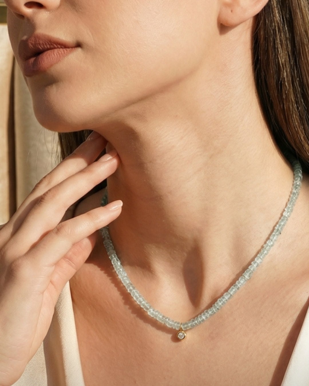 Marrakech | Diamond and Gemstone Beaded Necklace