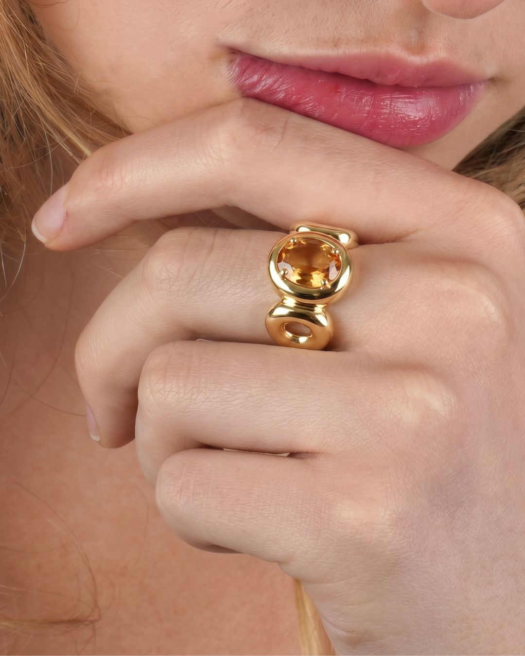 Glit | Gold Vermeil Gemstone Statement Ring