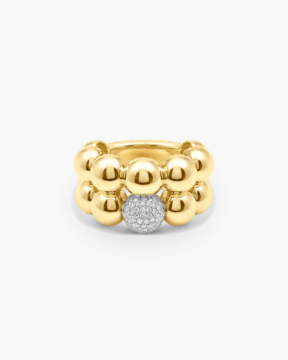 Pop | Gold and Diamond Accent Bubble Cigar Band