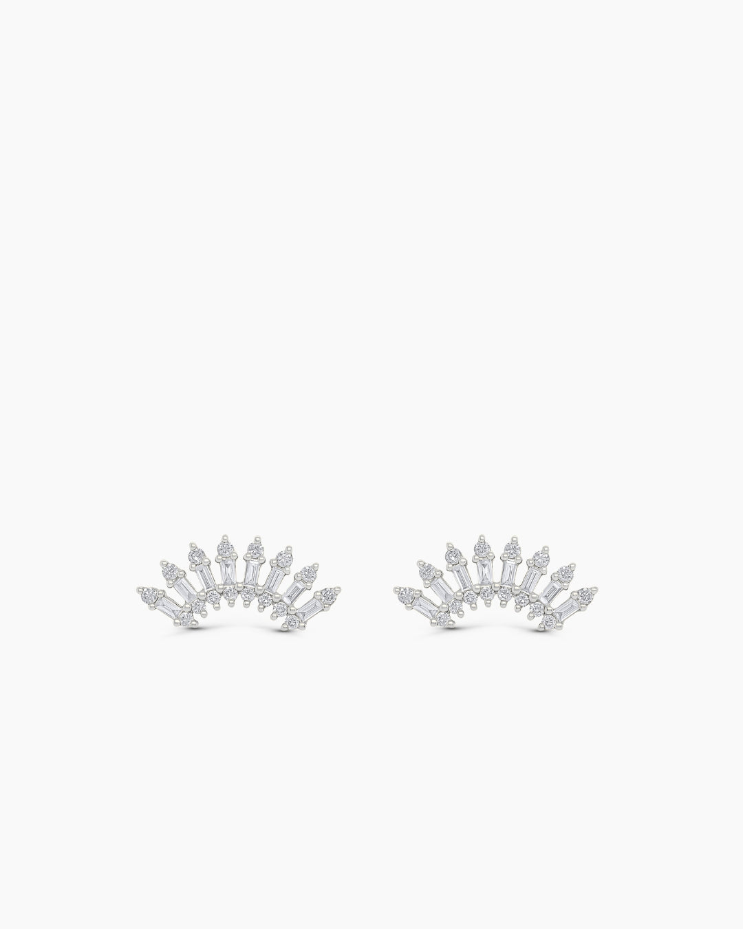  Baguette Stud Earrings