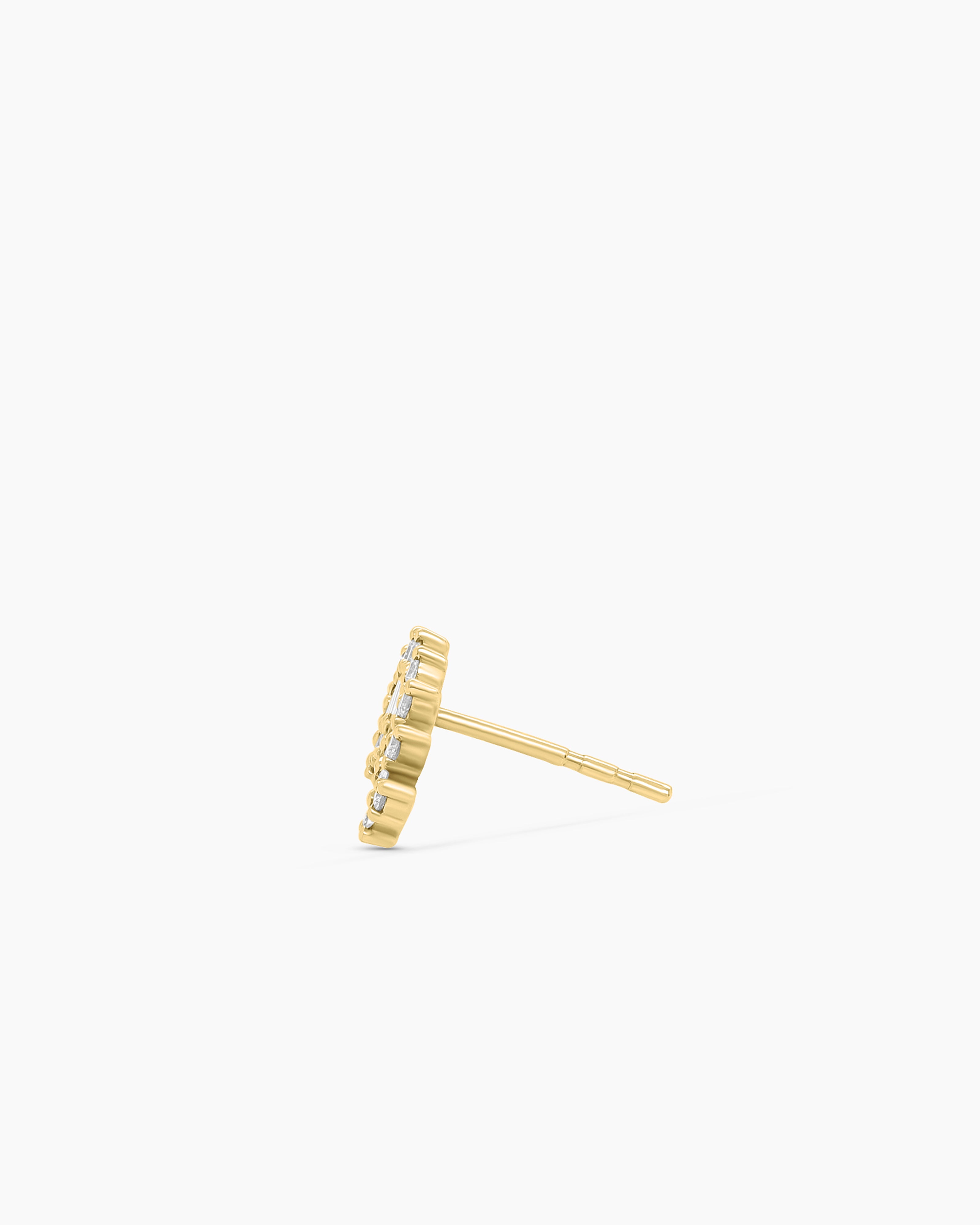  Baguette Stud Earrings