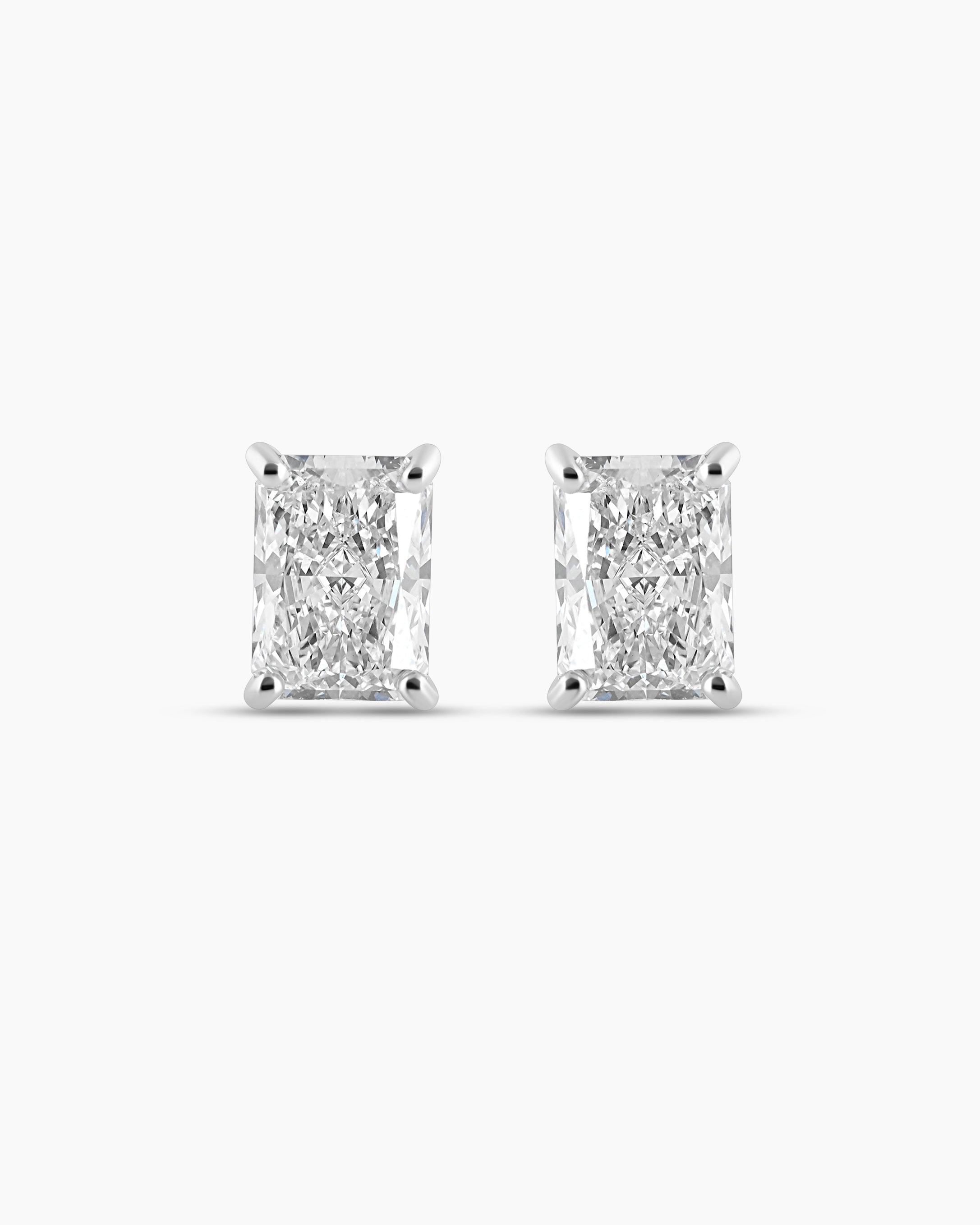 Lumine | Radiant Cut Lab Diamond Stud Earrings