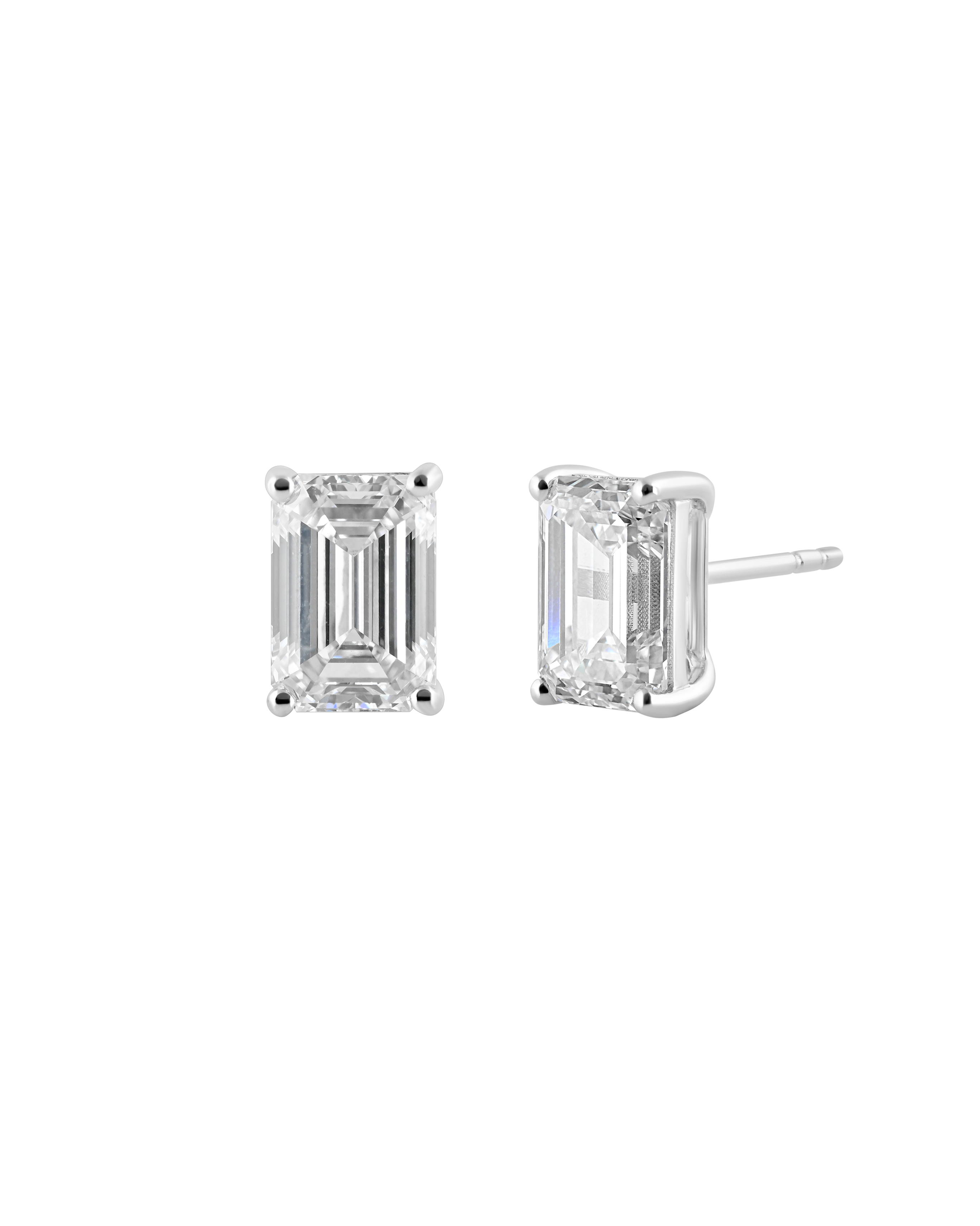 Prism | Emerald Cut Lab Diamond Stud Earrings