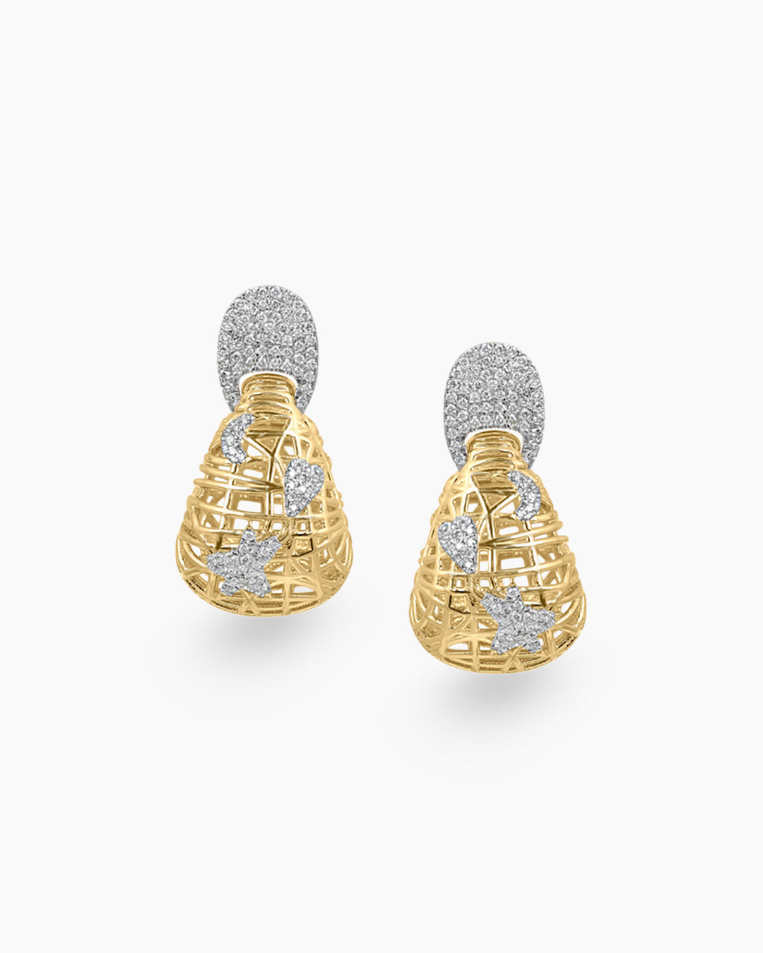 Nova Net | Large Door Knocker Drop Earrings