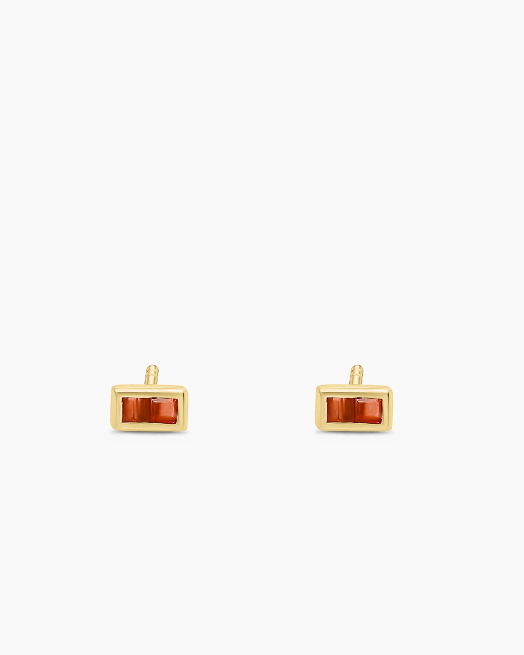 Four Corners | Baguette Gemstone Stud Earrings