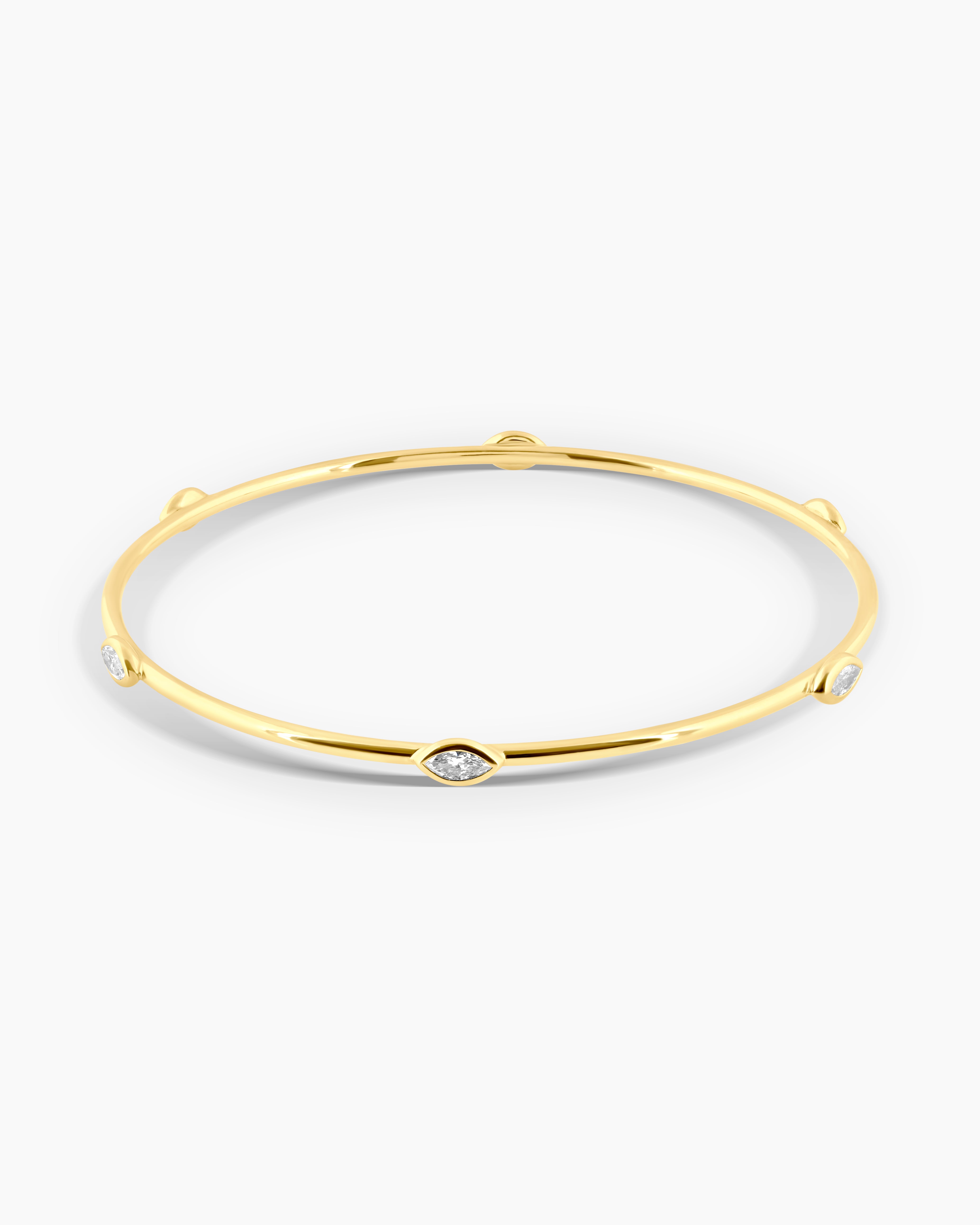 Elite | Marquise Lab Diamond Bangle Bracelet